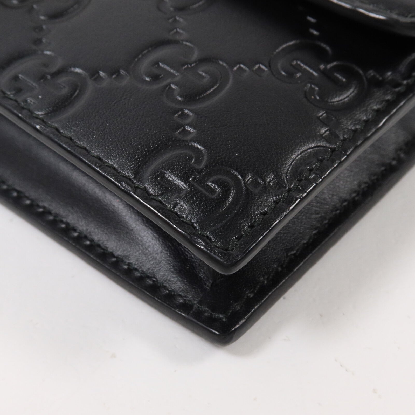 GUCCI 牛皮皮革Guccissima Chain Wallet鏈帶肩背袋