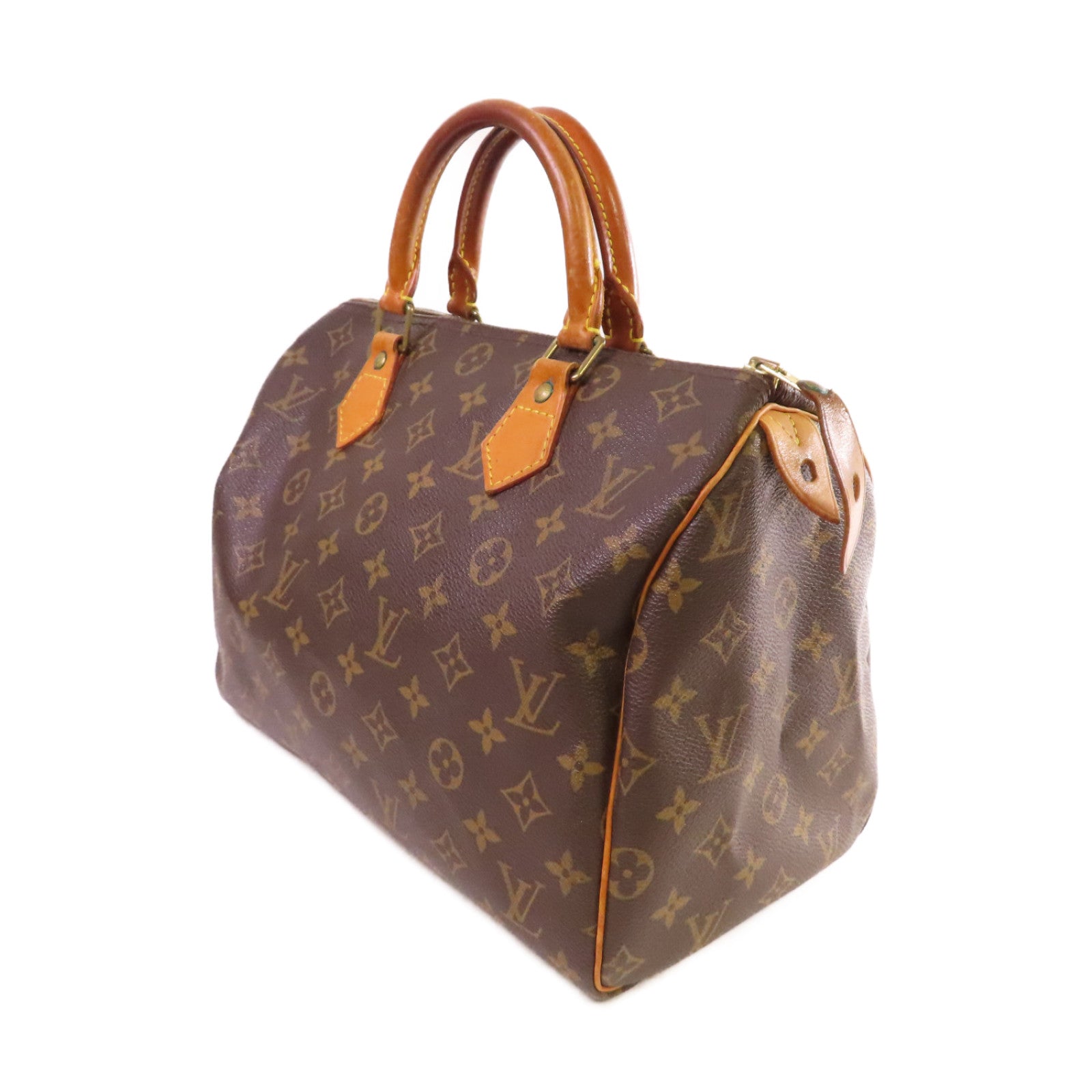 LOUIS VUITTON 【激減優惠】Monogram Speedy 30 Hand Bag金扣手挽袋啡色