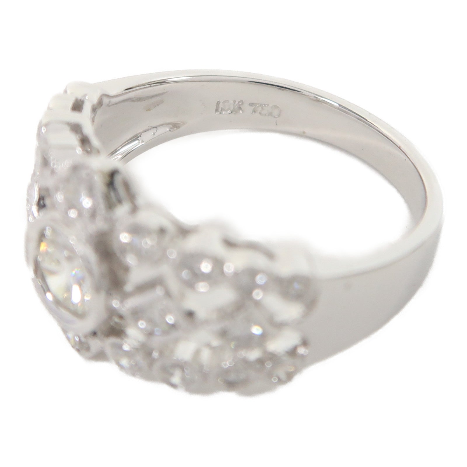 JEWELRY 18K白金Diamond Ring 5.28g戒指US#6.25