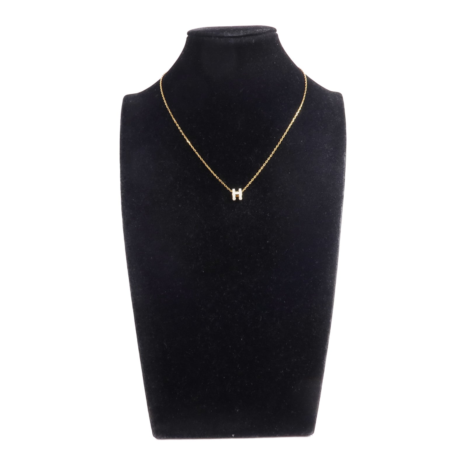 HERMES 金屬Mini Pop H Pendant項鍊Blanc