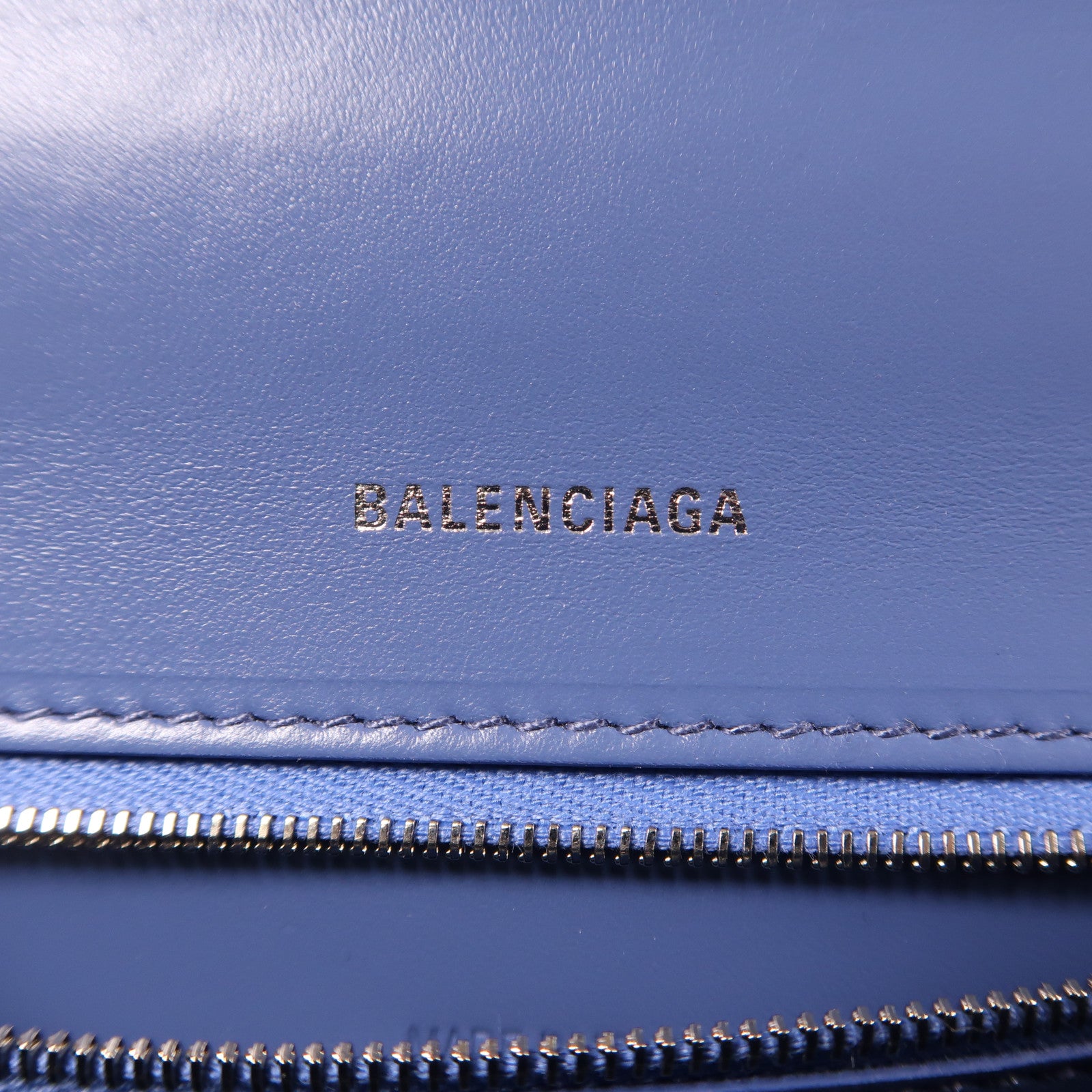 BALENCIAGA SHW Hourglass XS 2 Way Bag Denim Blue
