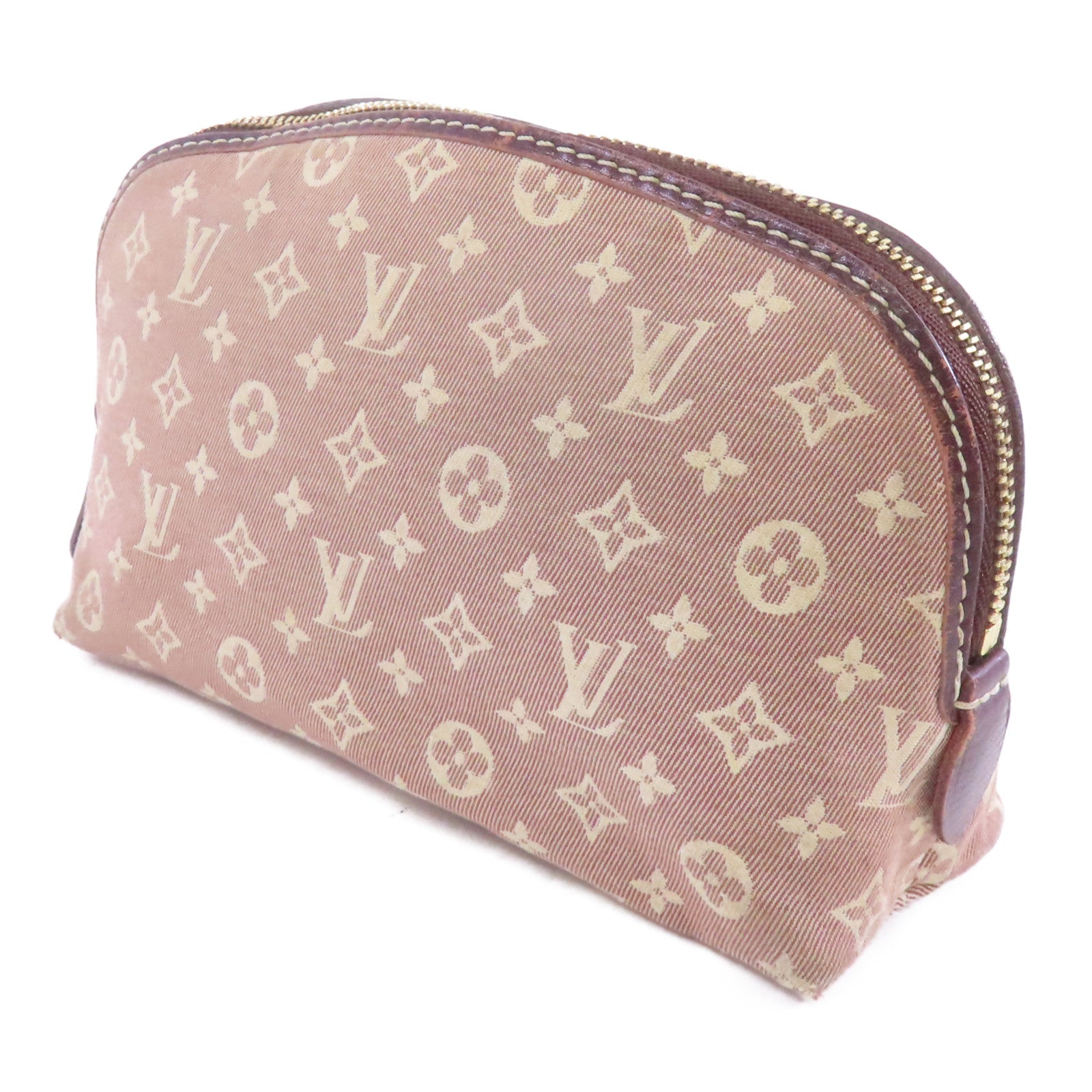 LOUIS VUITTON Monogram Idylle Pouch金扣化妝袋紅色