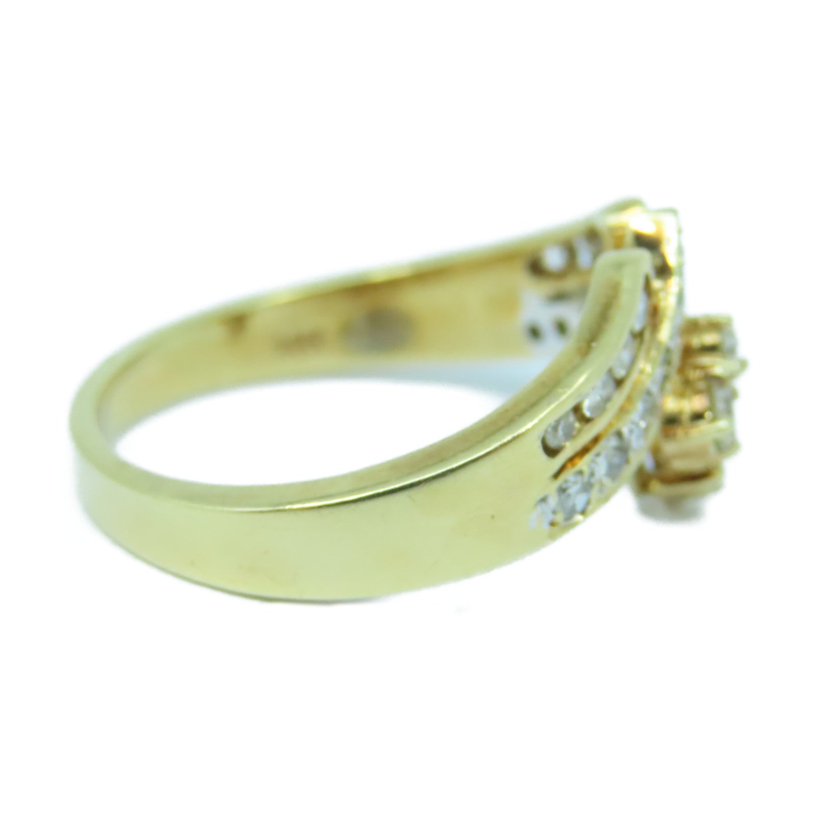 JEWELRY 【激減優惠】14K黃金Ring 3.7g鑽石戒指US#5.75