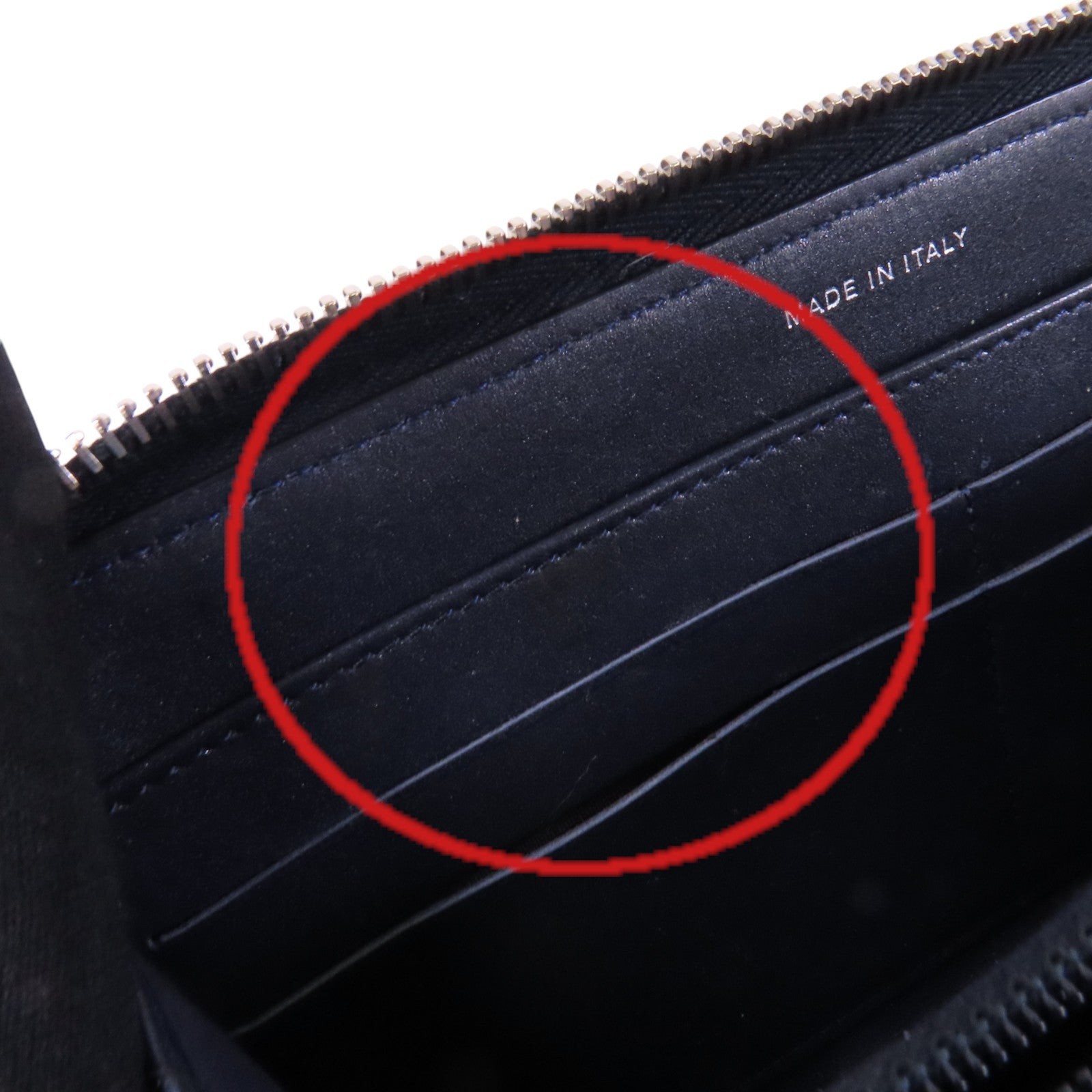 CHANEL 牛皮皮革Round Long Wallet銀扣拉鏈長錢包