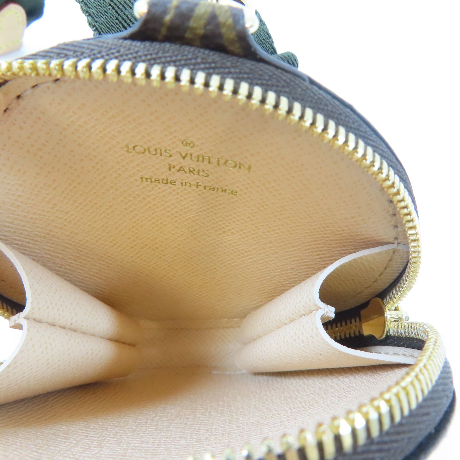 LOUIS VUITTON Monogram Multi Pochette Accessories金扣肩背袋啡色