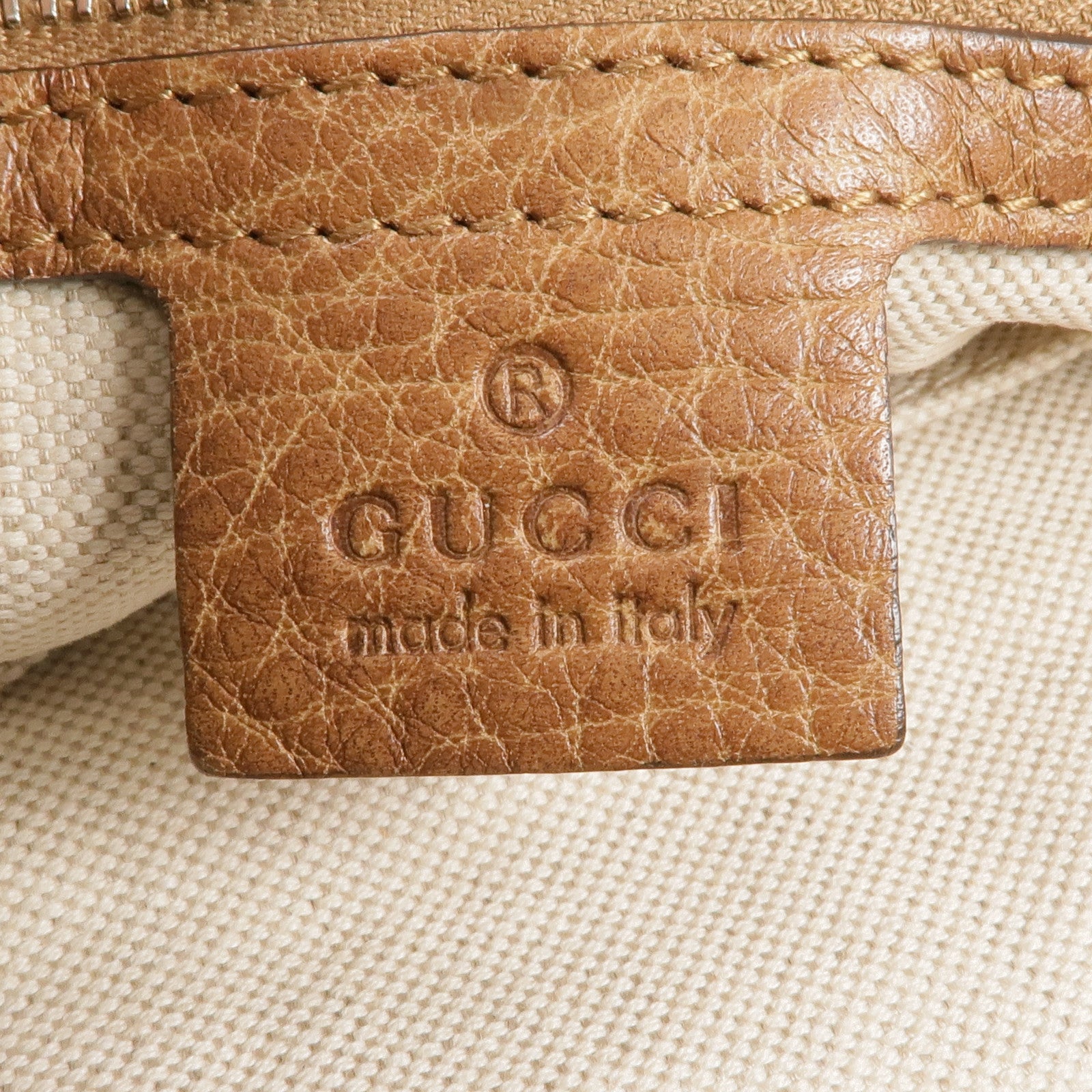 GUCCI 牛皮皮革2way Shoulder Bag銀扣手挽肩背兩用袋
