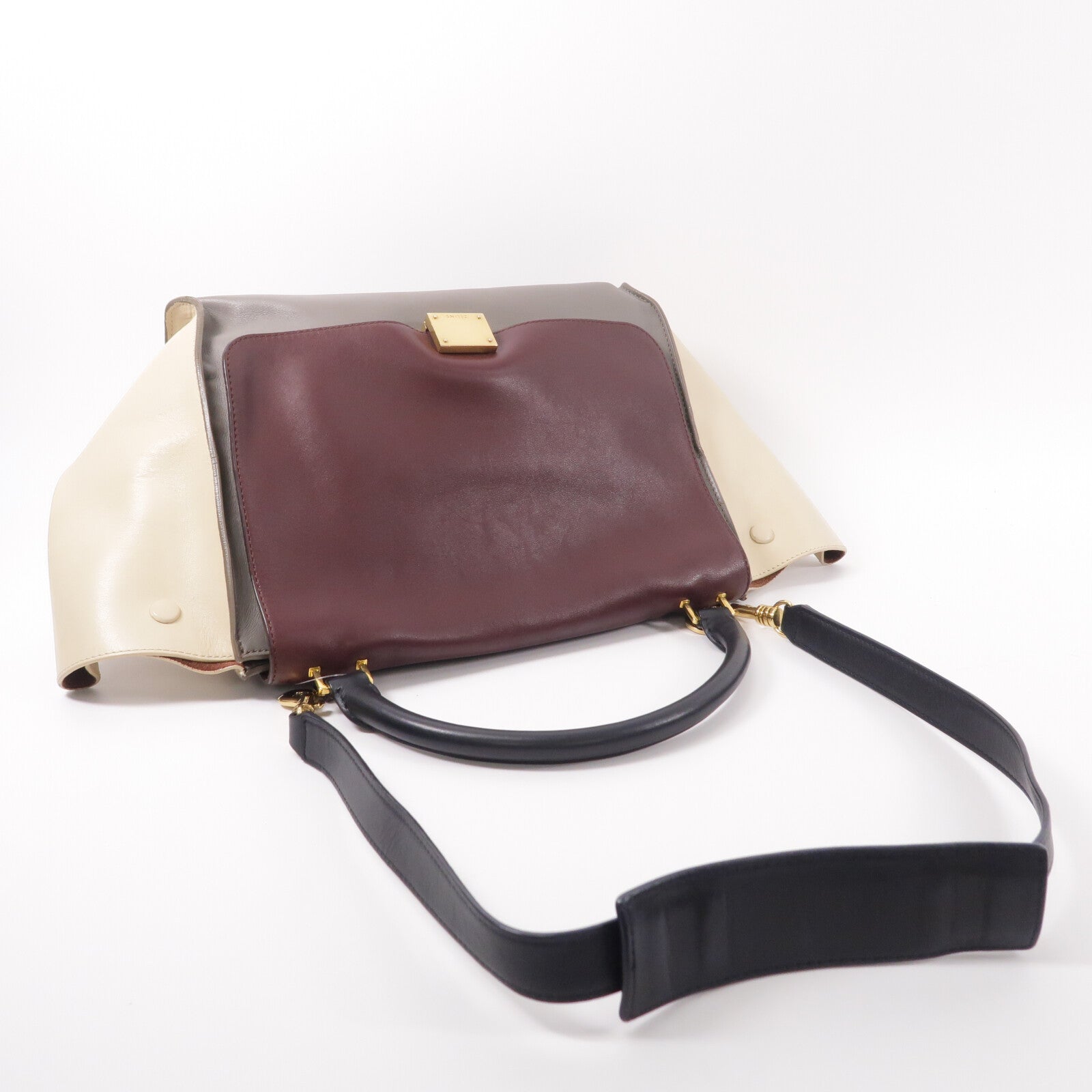 CELINE 牛皮皮革2 Way Shoulder手挽肩背兩用袋