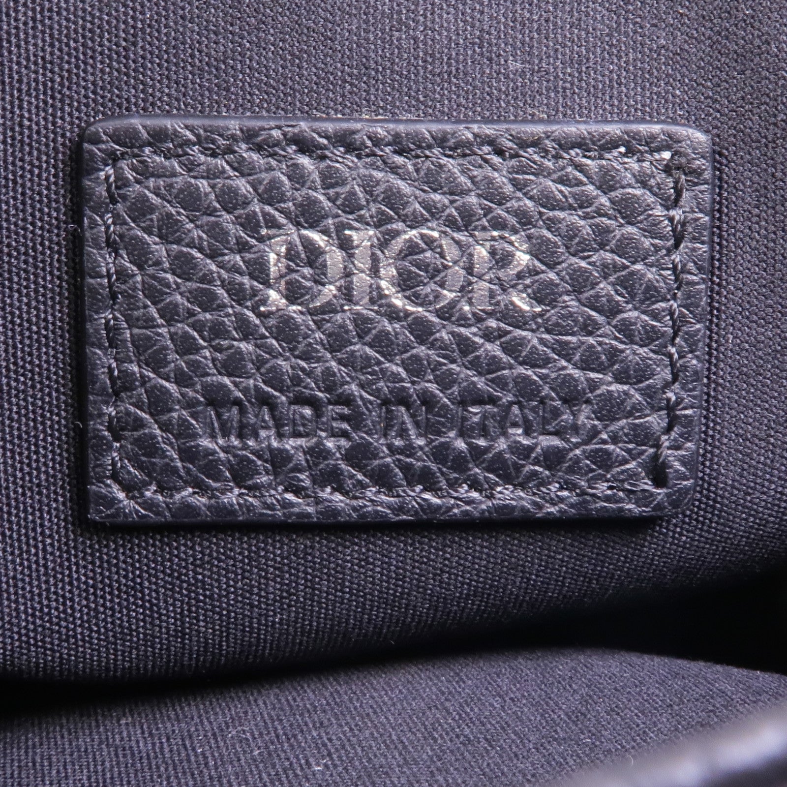 Dior 帆布/皮革Saddle Bag肩背袋