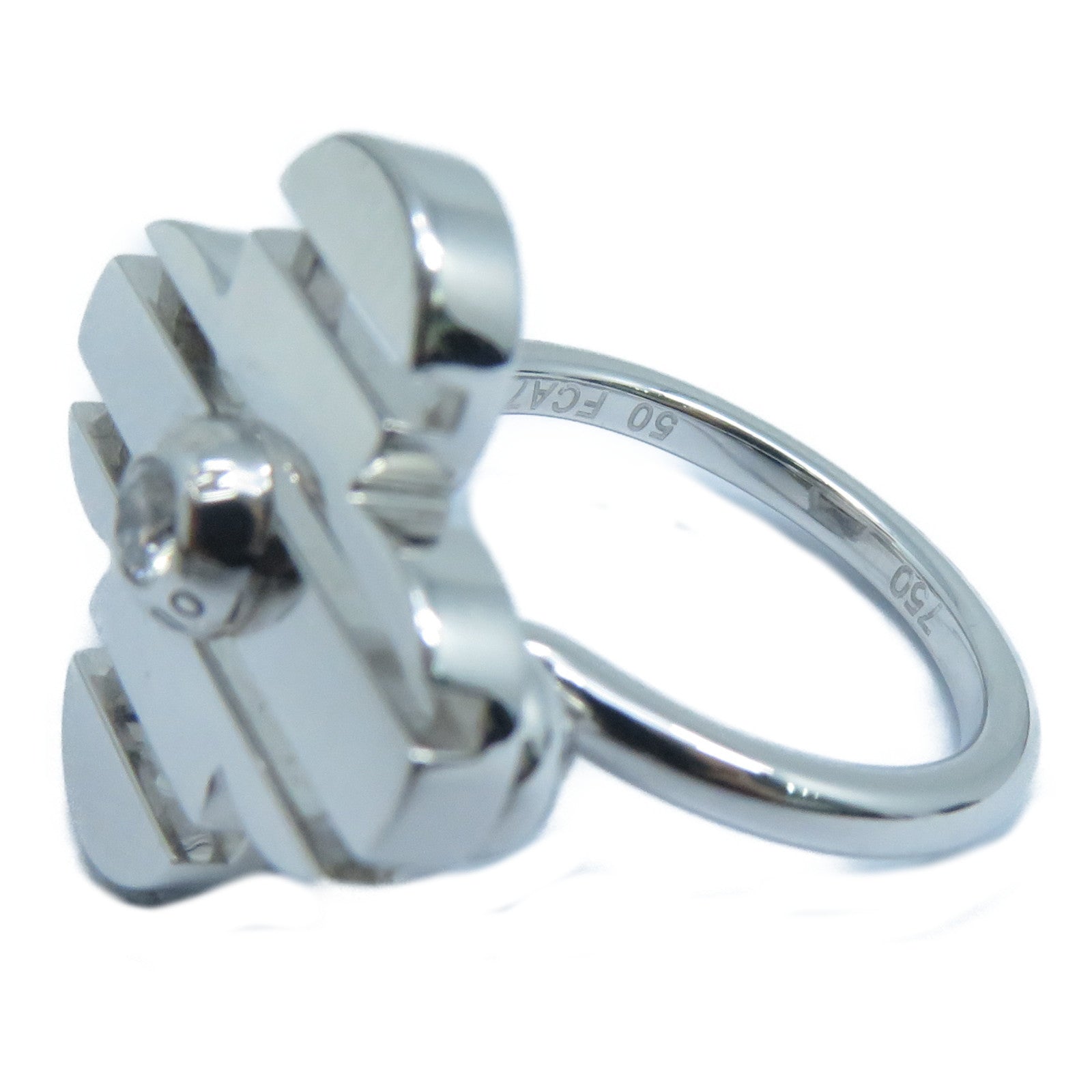 LOUIS VUITTON **【激減優惠】18K白金Petite Fleur Dia Ring鑽石戒指LOUIS VUITTON LV#50/US#5