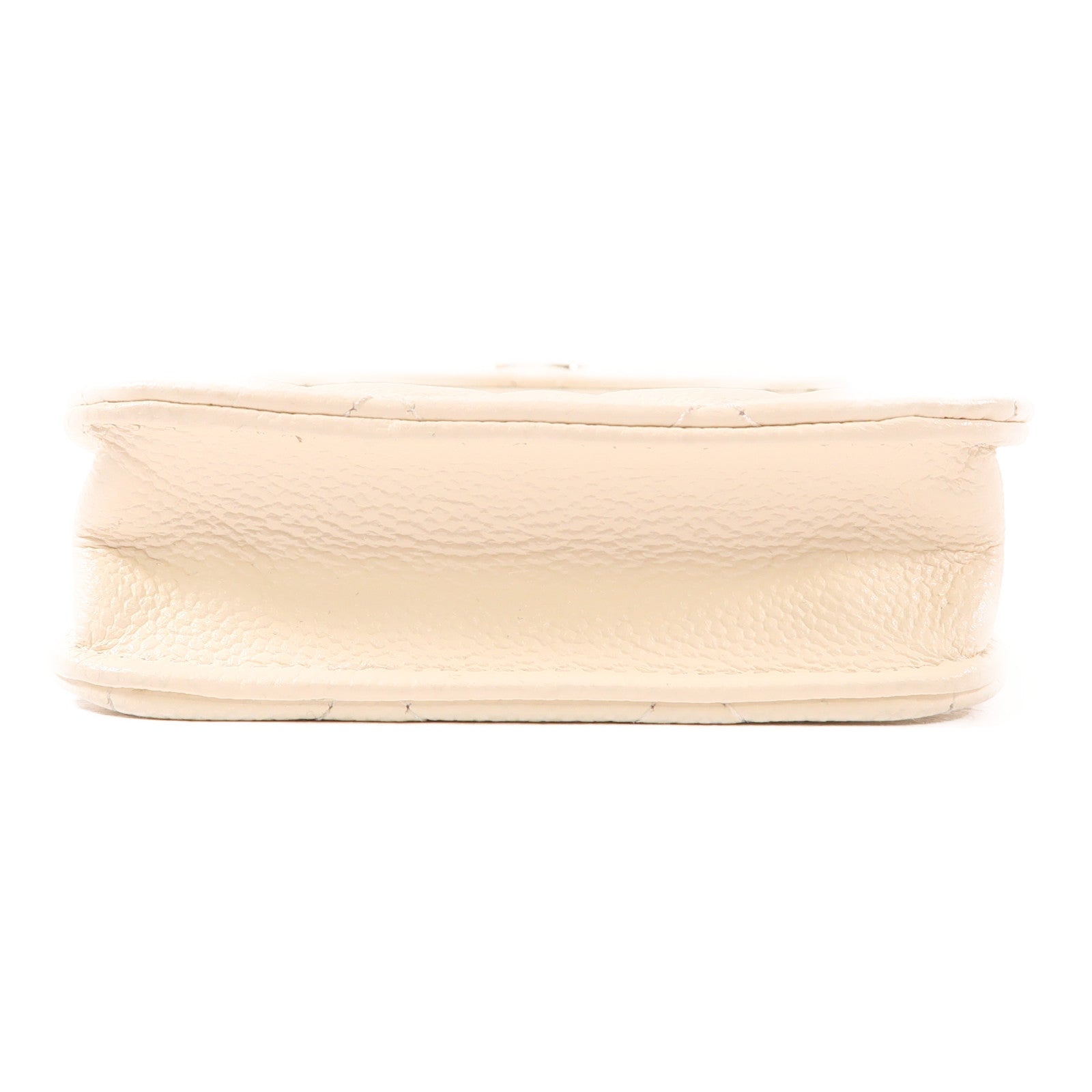 CHANEL 牛皮皮革Phone Case金扣鏈帶肩背袋