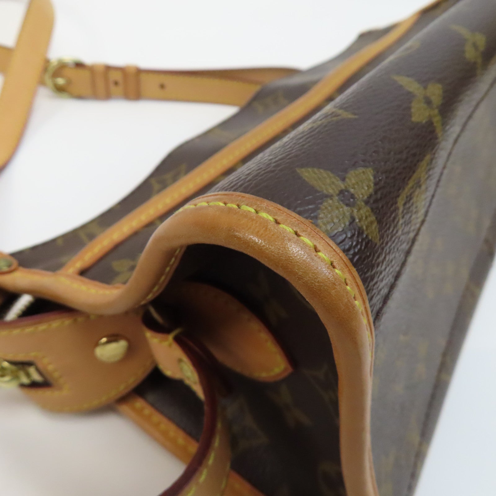 LOUIS VUITTON Monogram Popincourt金扣肩背袋啡色