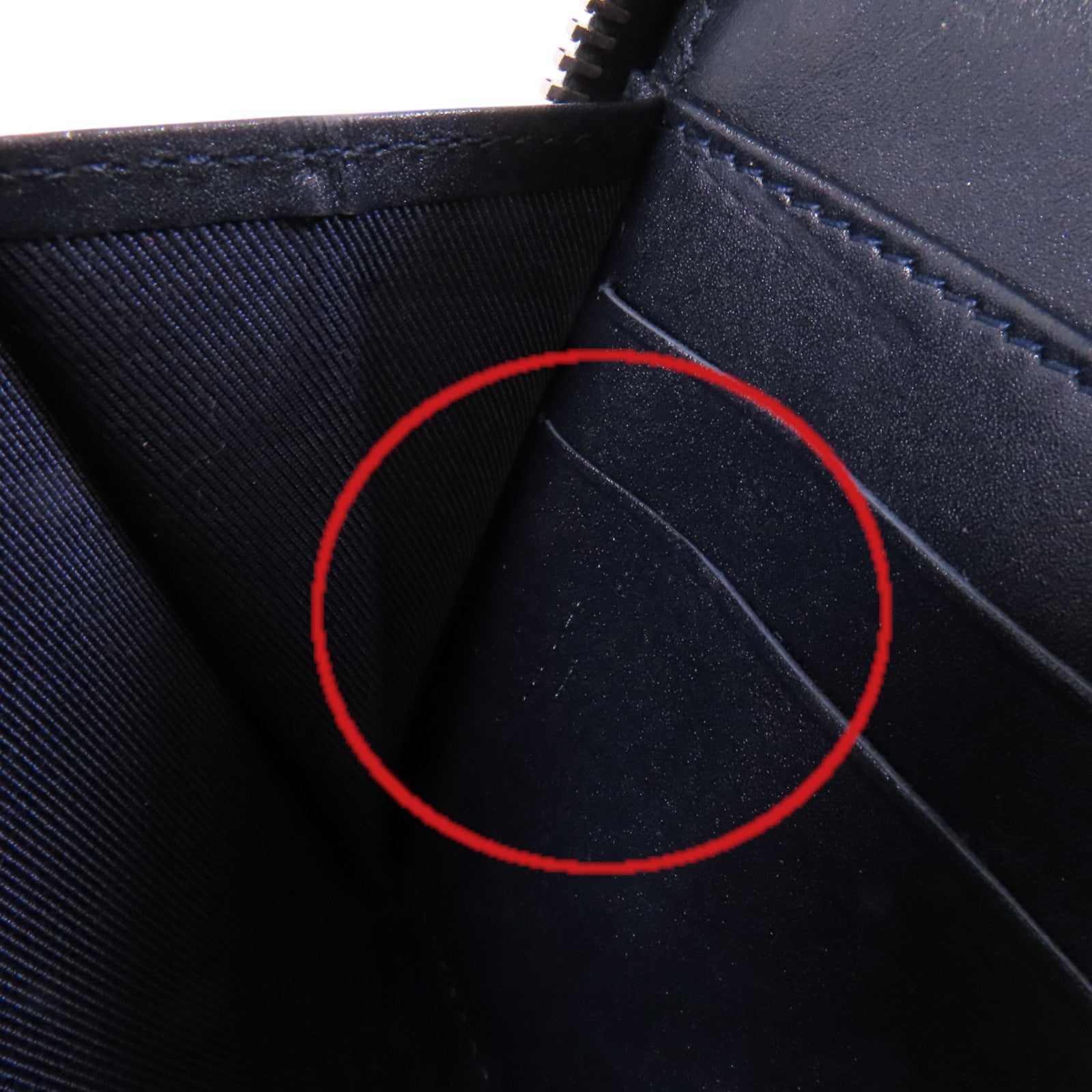 CHANEL 牛皮皮革Round Long Wallet銀扣拉鏈長錢包