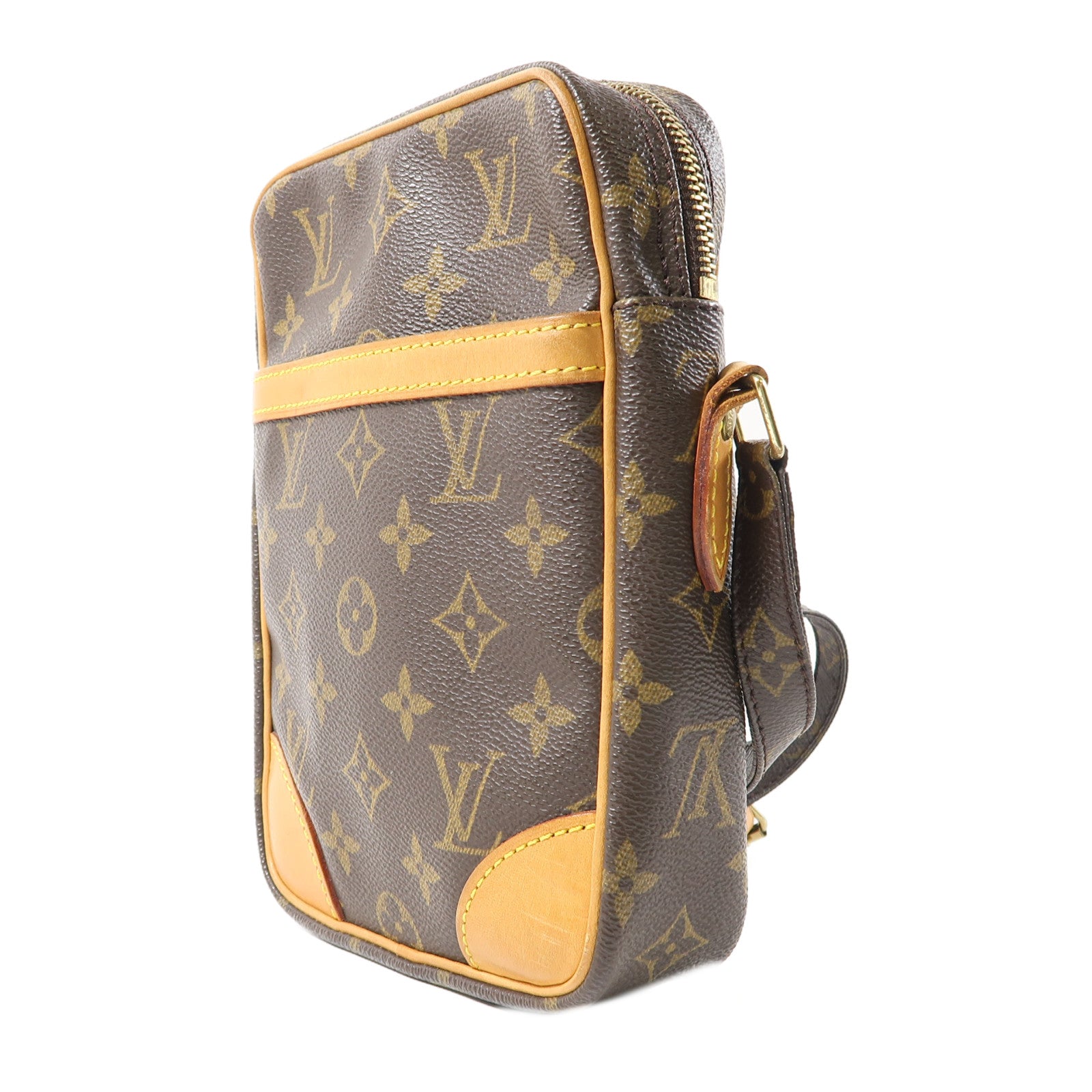 LOUIS VUITTON Monogram Danube金扣肩背袋啡色