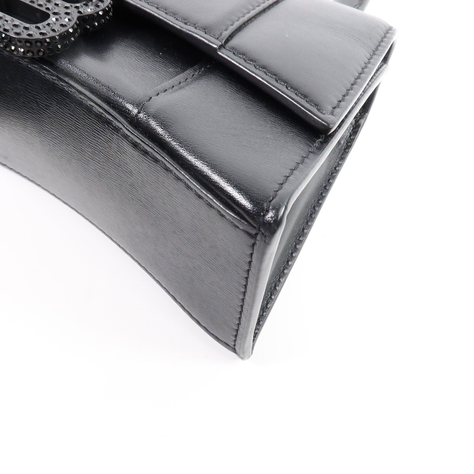 BALENCIAGA 牛皮皮革Hourglass XS手挽肩背兩用袋