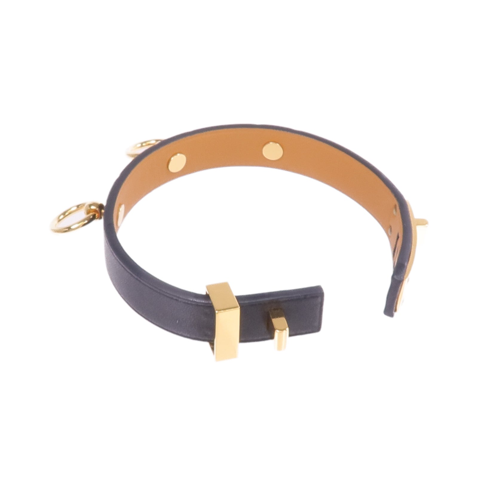 HERMES 【激減優惠】Swift皮革Mini Dog Anneaux金扣手帶Noir