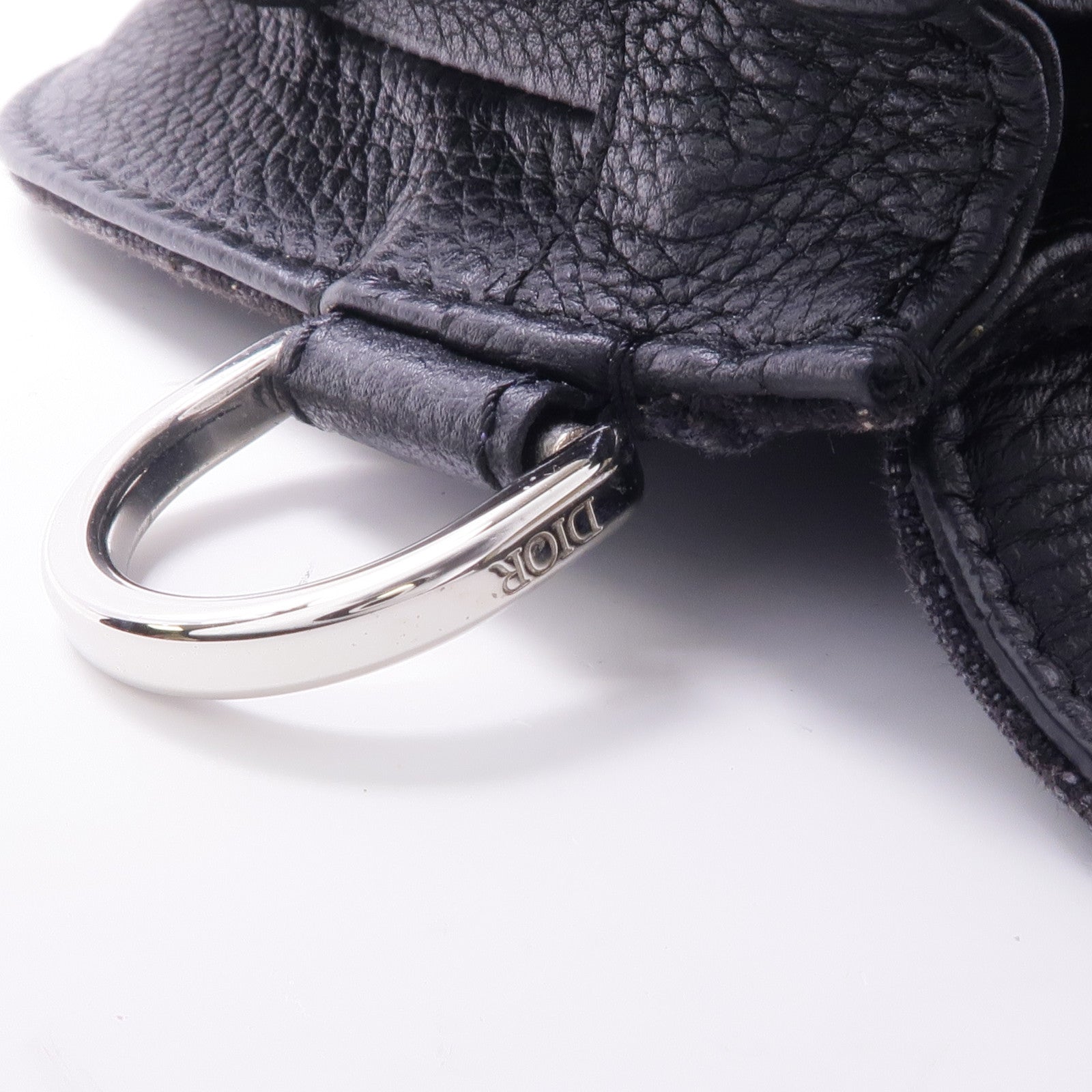 Dior 帆布/皮革Saddle Bag肩背袋