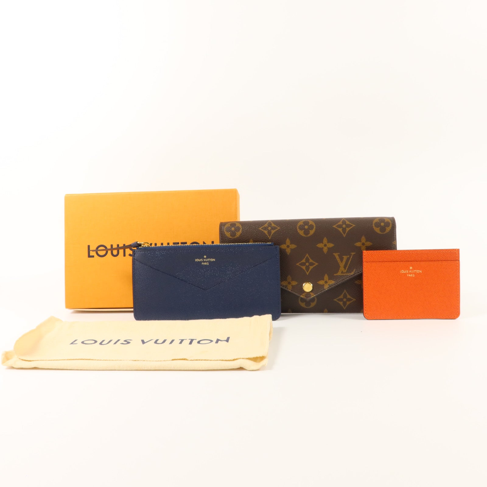 LOUIS VUITTON Monogram Portefeuille Jeanne金扣長錢包