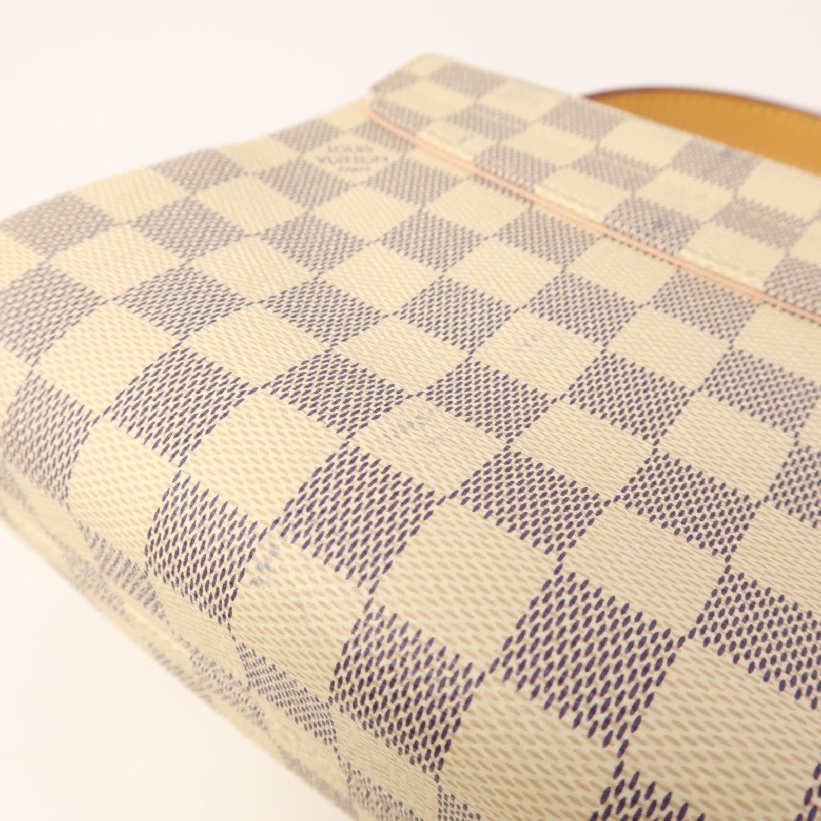 LOUIS VUITTON Damier Azur Croisette金扣手挽肩背兩用袋
