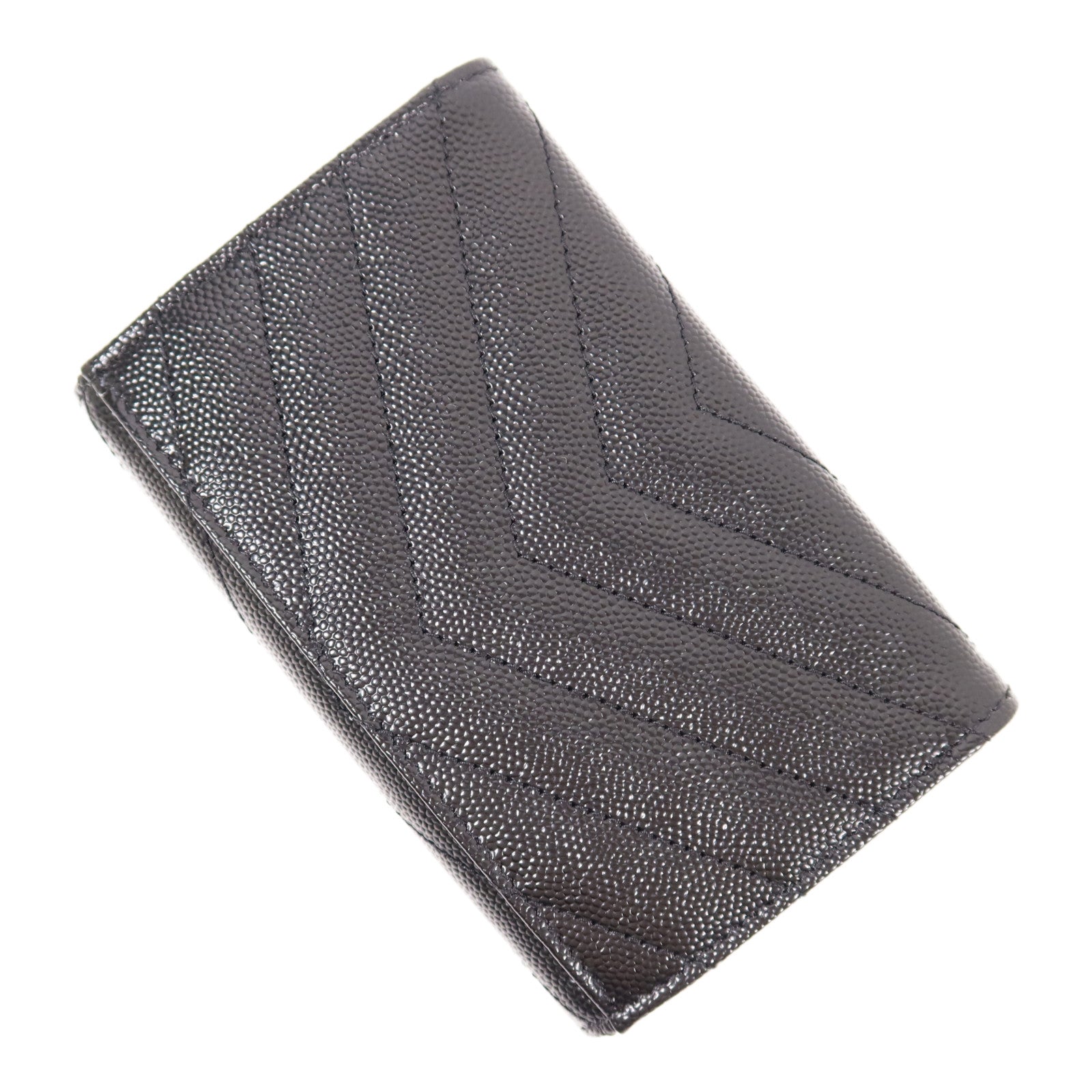 SAINT LAURENT 皮革Cassandre Matelasse Small金扣錢包