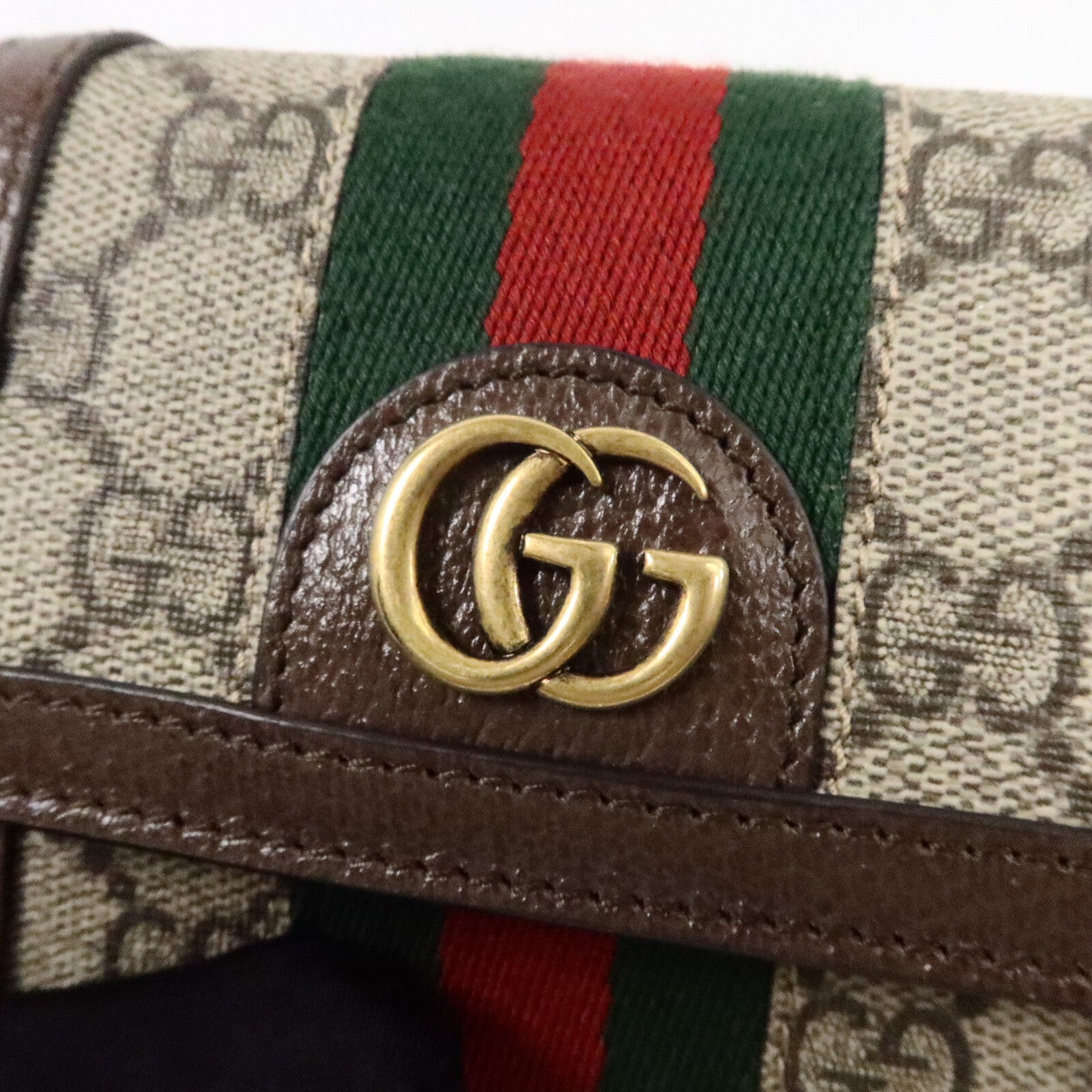 GUCCI 塗層帆布Mini Ophidia Wallet Belt Bag肩背袋