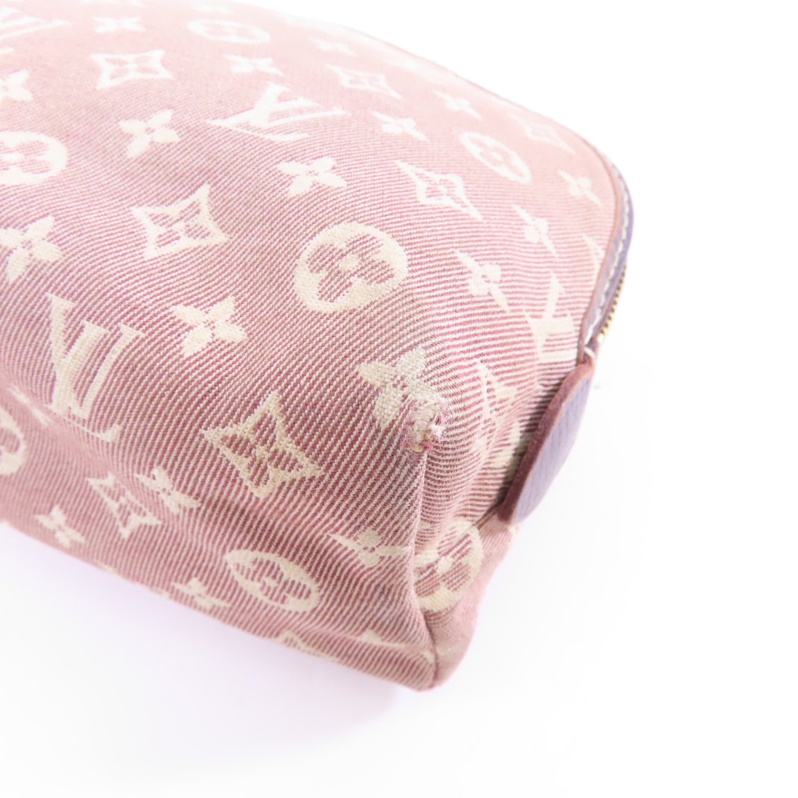 LOUIS VUITTON Monogram Idylle Pouch金扣化妝袋紅色