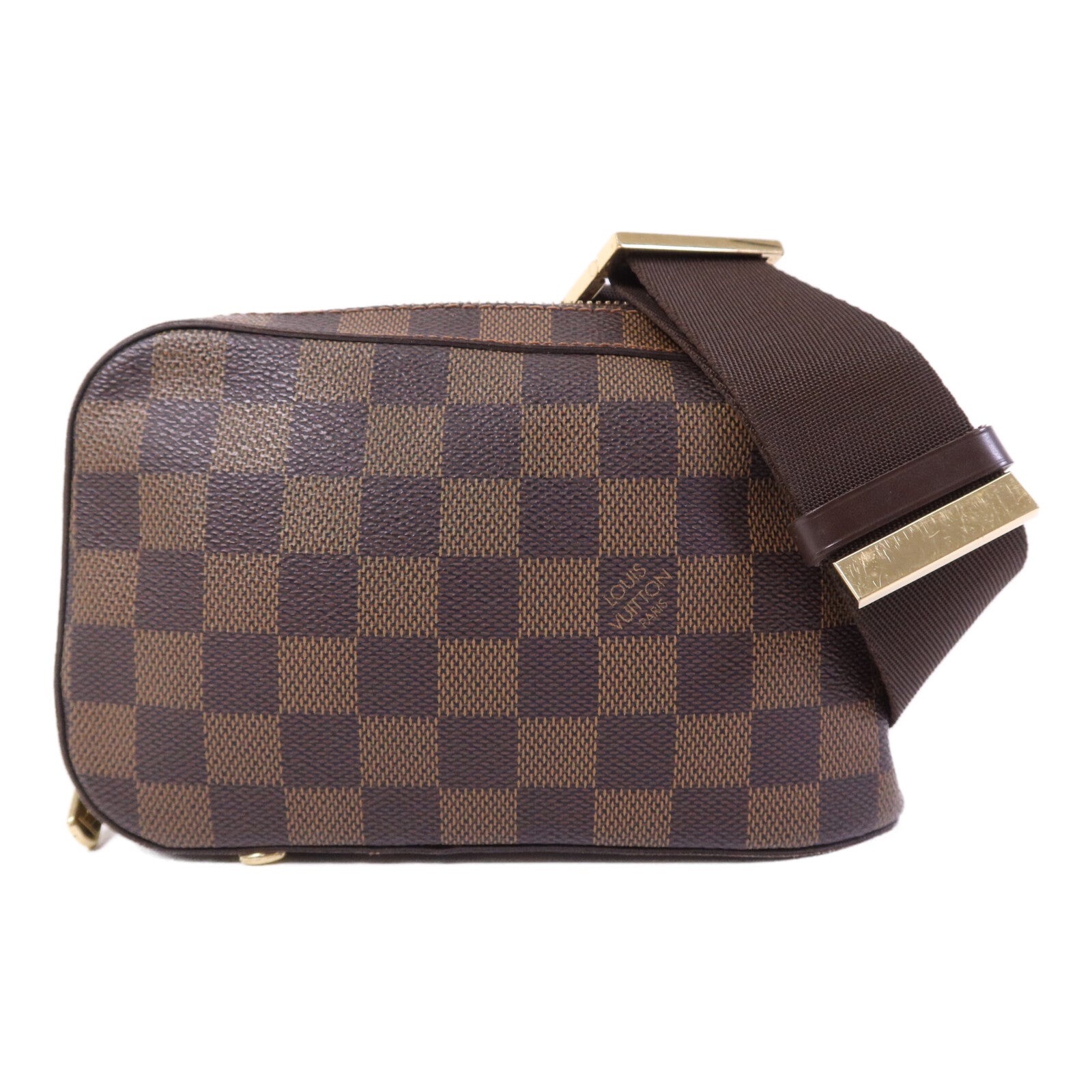 LOUIS VUITTON Damier Geronimos金扣腰包
