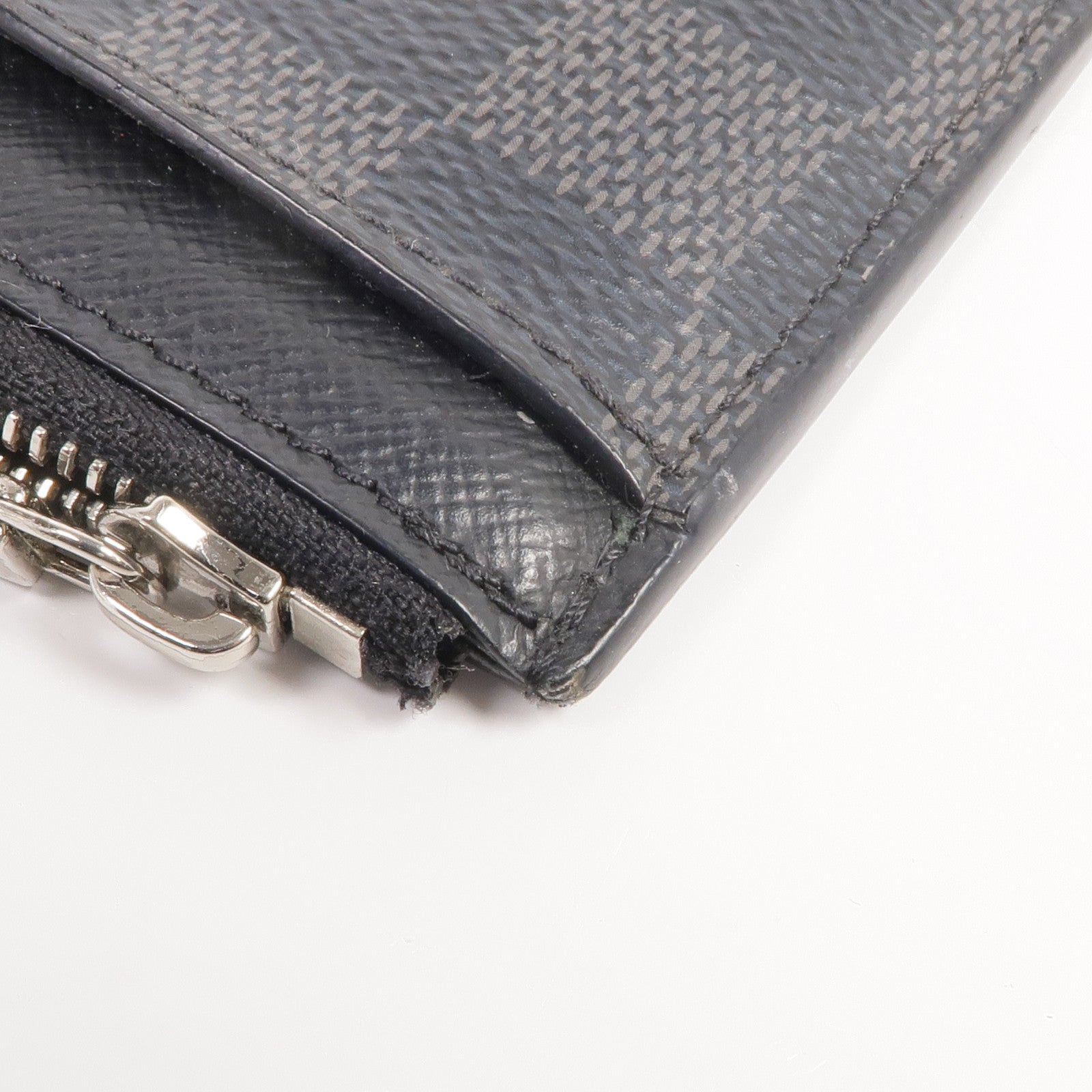 LOUIS VUITTON Damier Graphite Coin Card Holder銀扣零錢包/卡片套