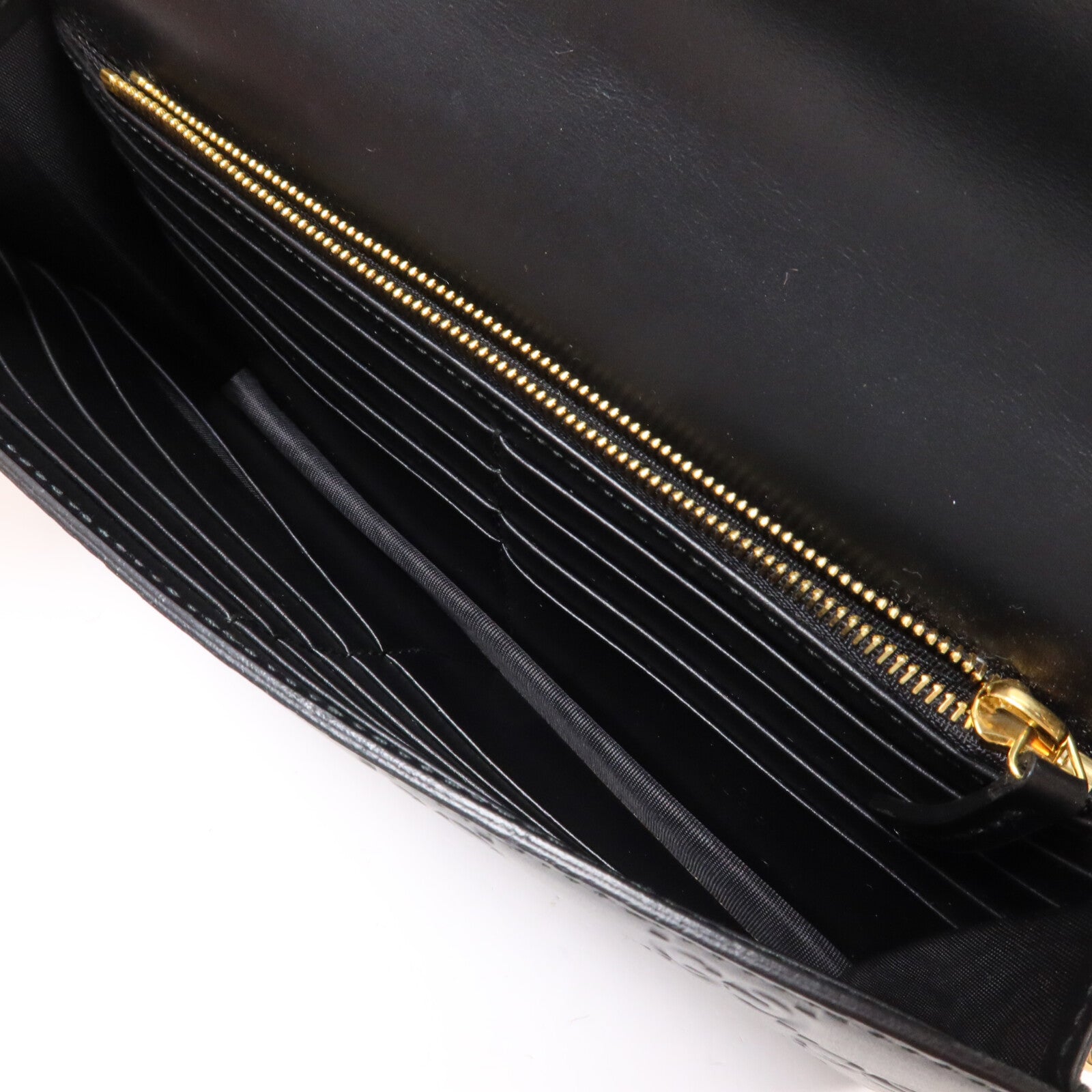GUCCI 牛皮皮革Guccissima Chain Wallet鏈帶肩背袋