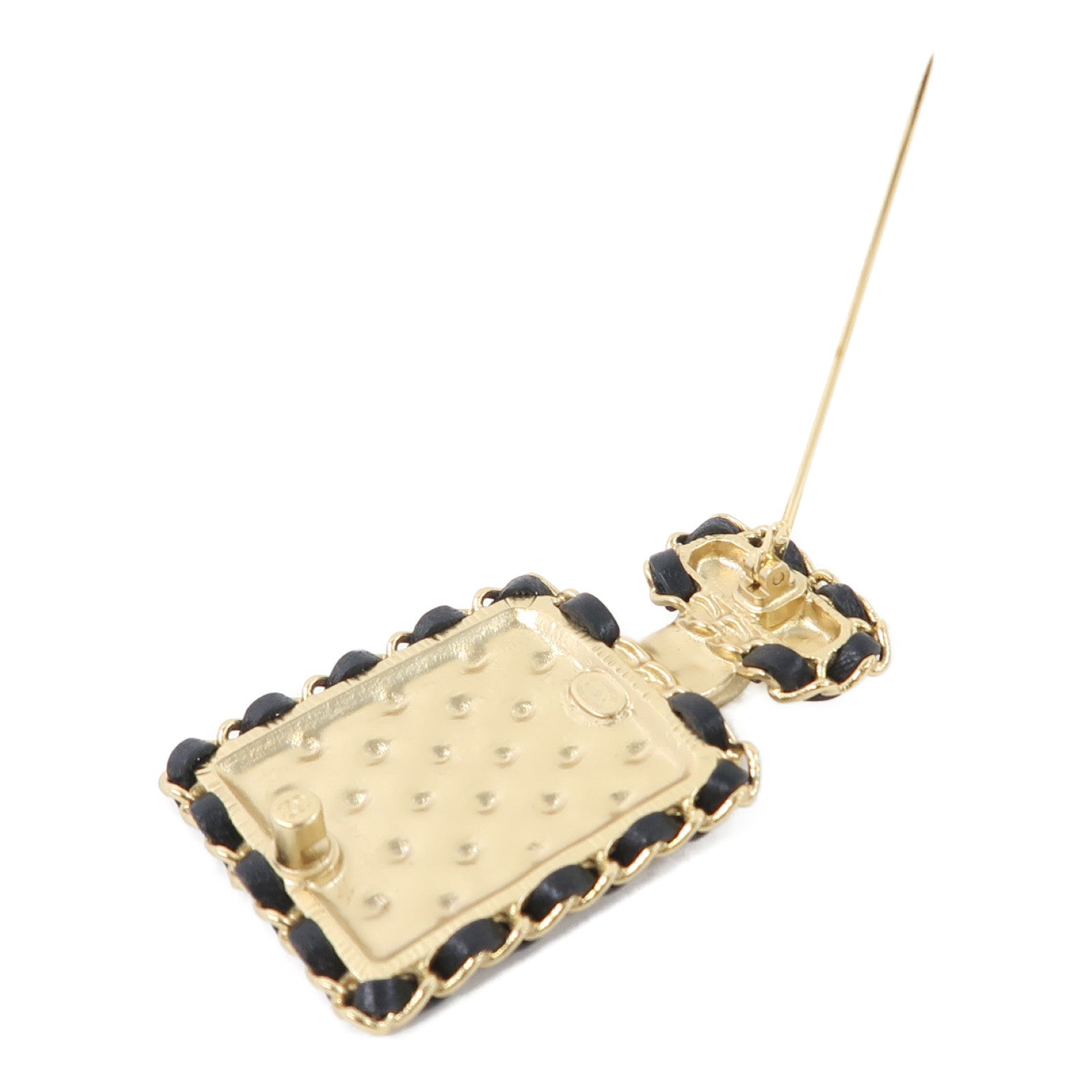 CHANEL 金屬Brooch胸針金色/黑色