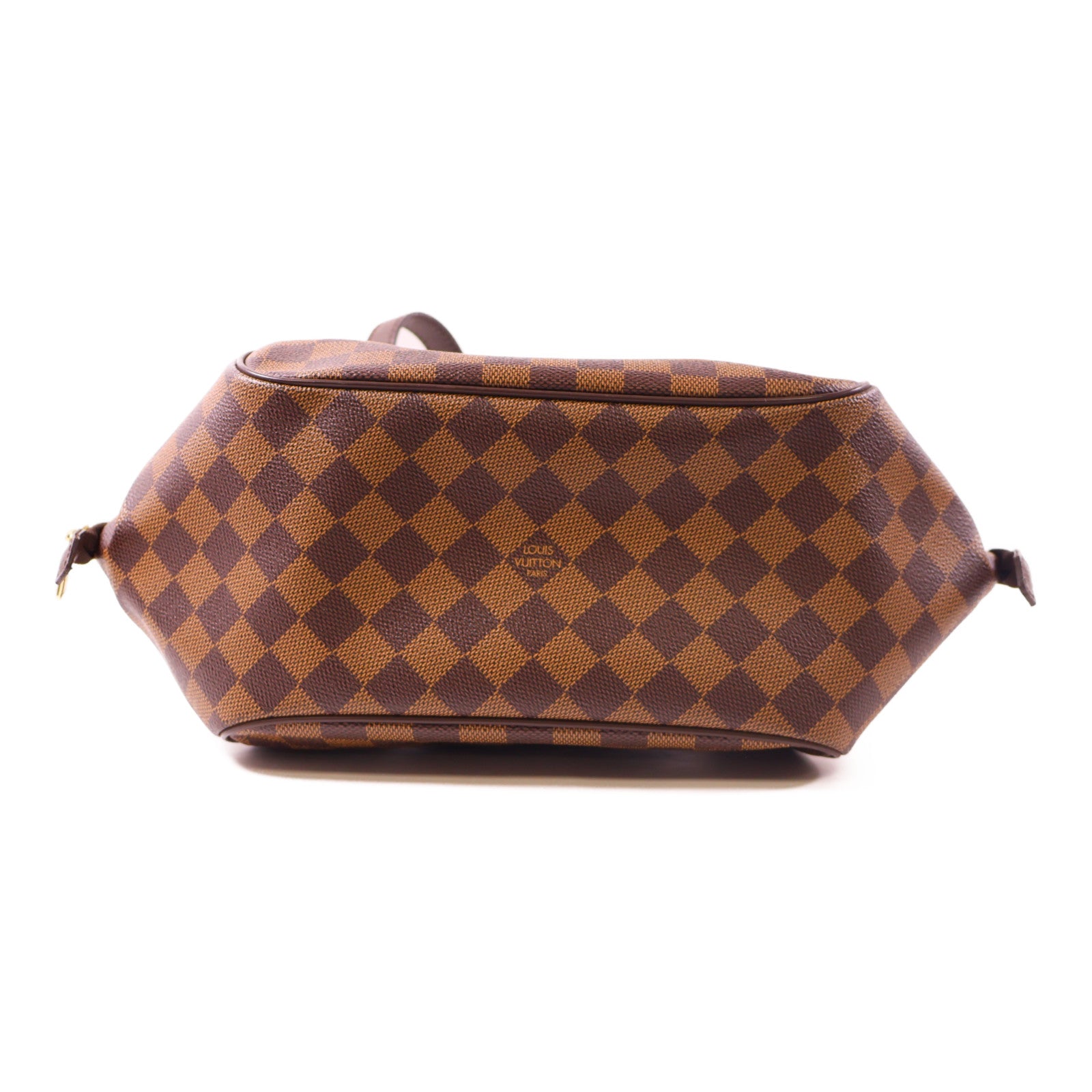LOUIS VUITTON Damier Belem MM金扣肩背袋棕色