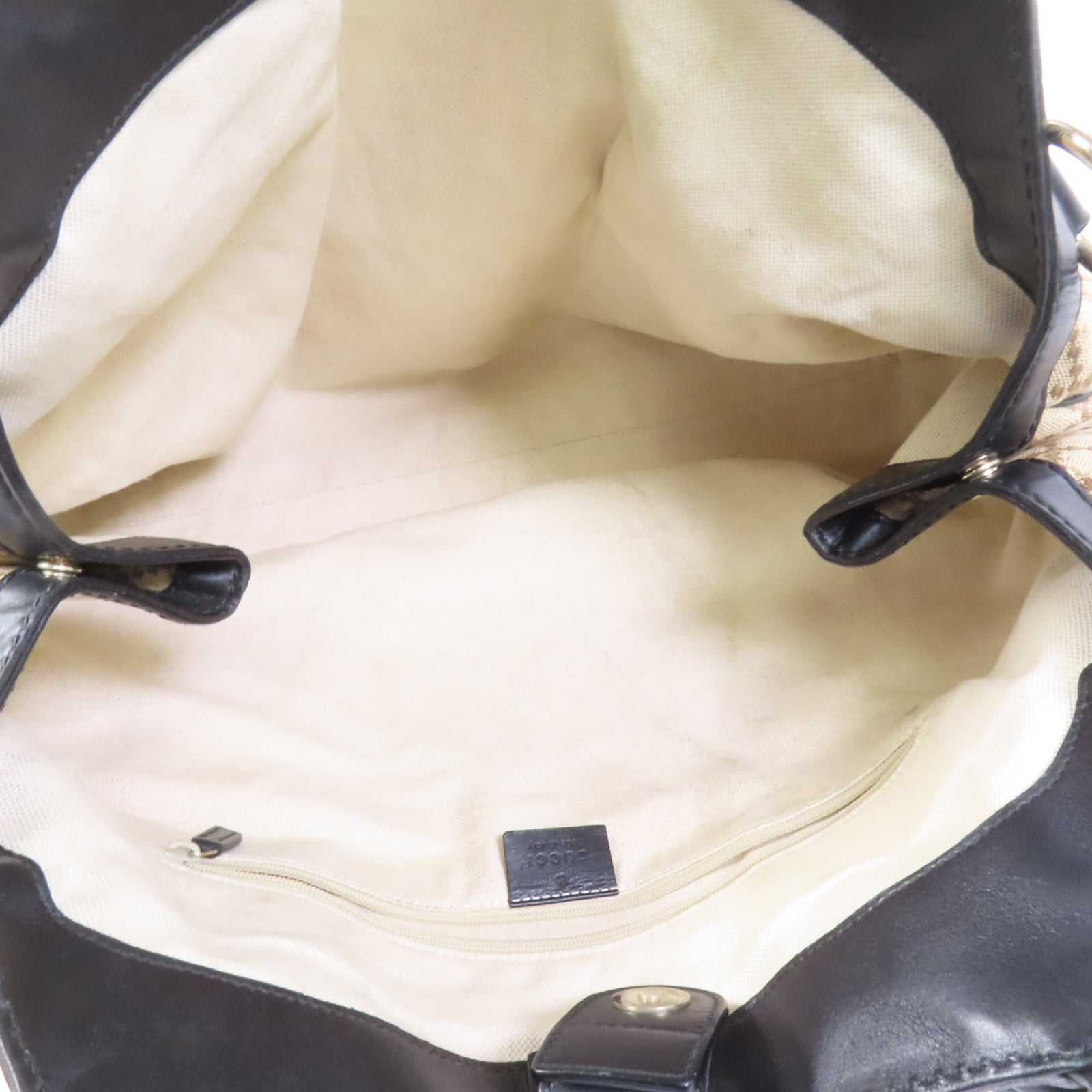 GUCCI 帆布Tote Bag金扣手挽袋