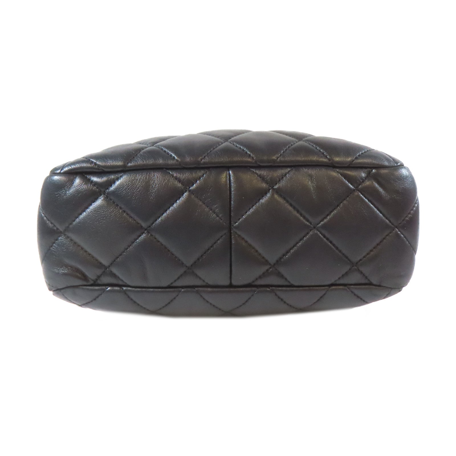 CHANEL 【激減優惠】菱格羊皮皮革Chain Shoulder Bag金扣鏈帶肩背袋深藍色
