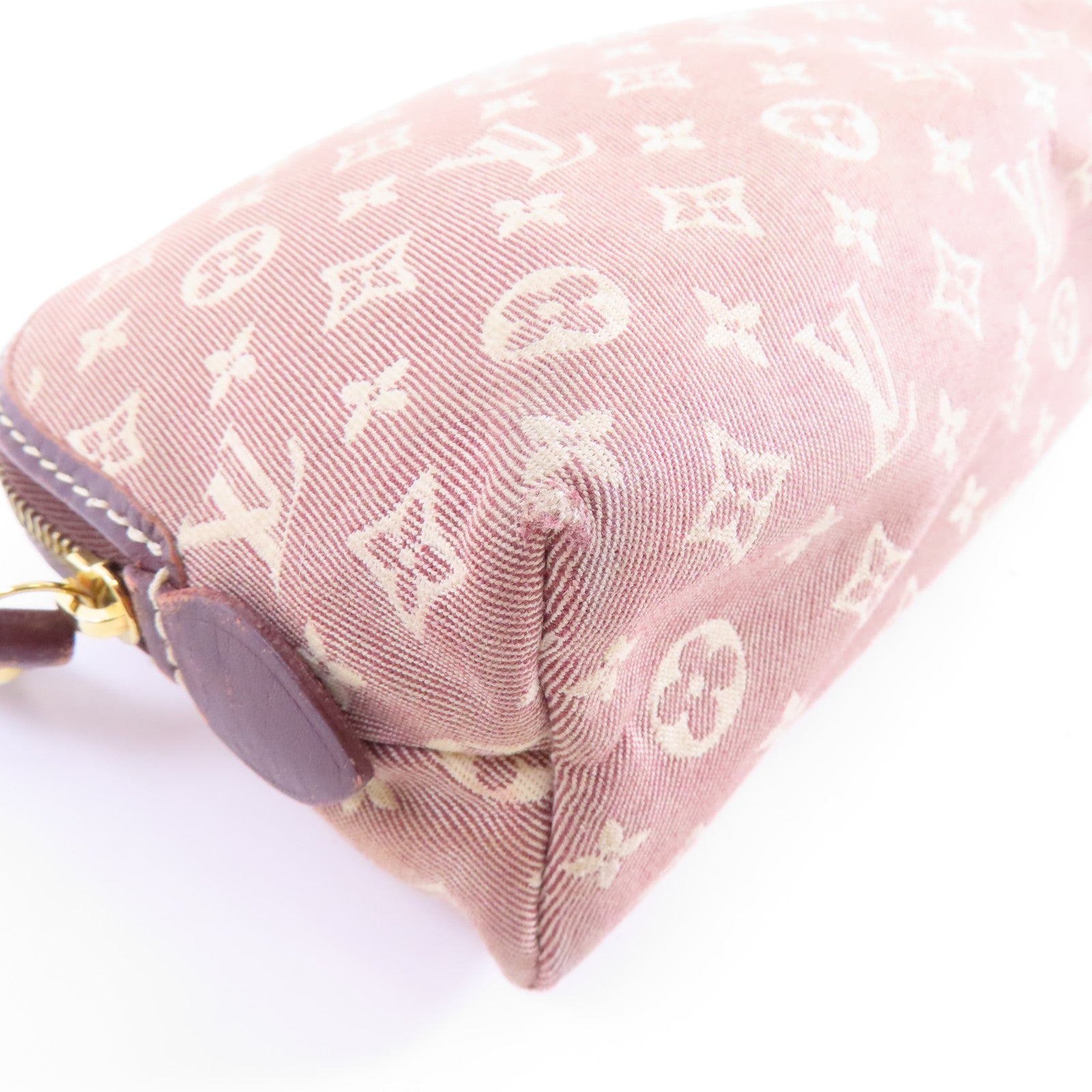 LOUIS VUITTON Monogram Idylle Pouch金扣化妝袋紅色