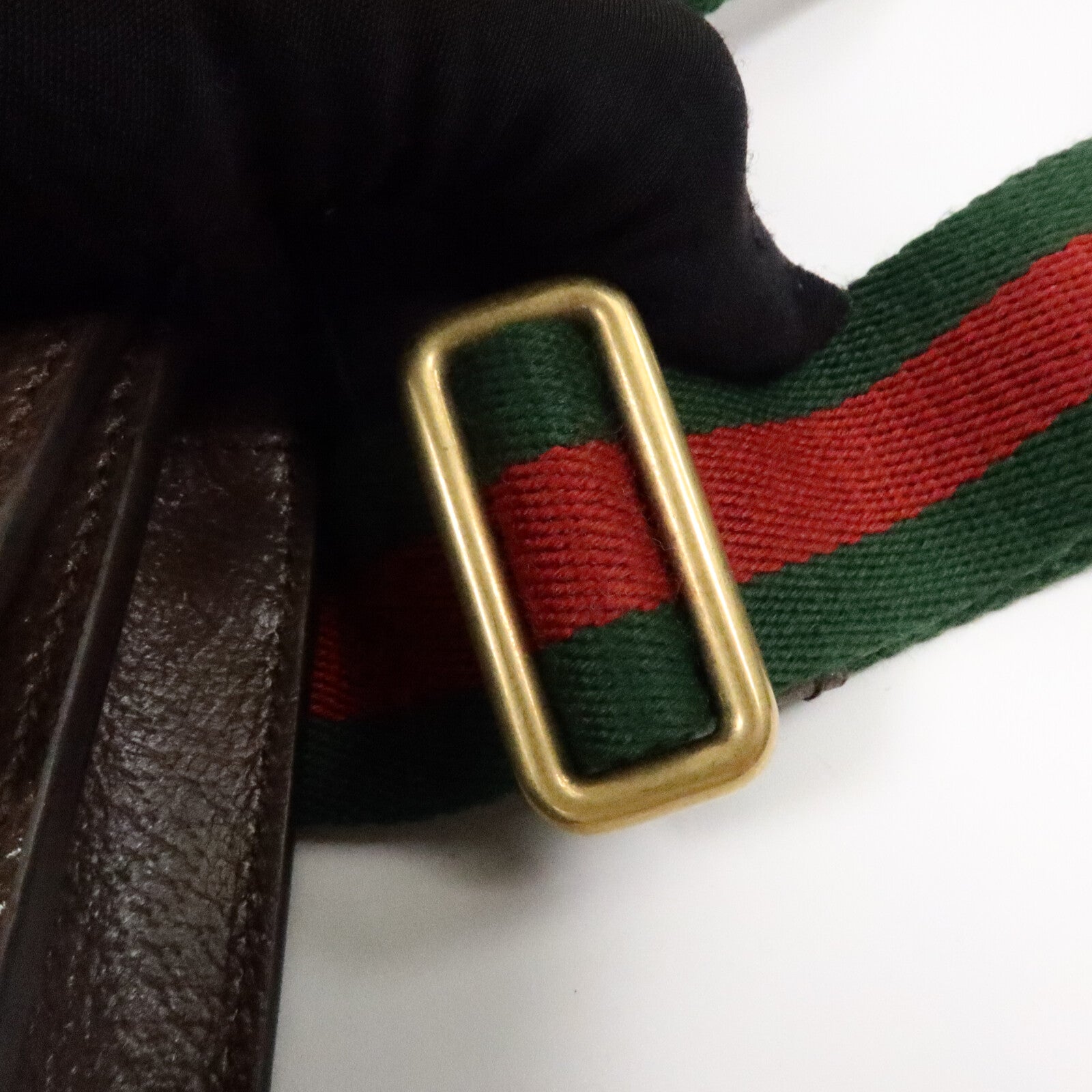 GUCCI 塗層帆布Mini Ophidia Wallet Belt Bag肩背袋