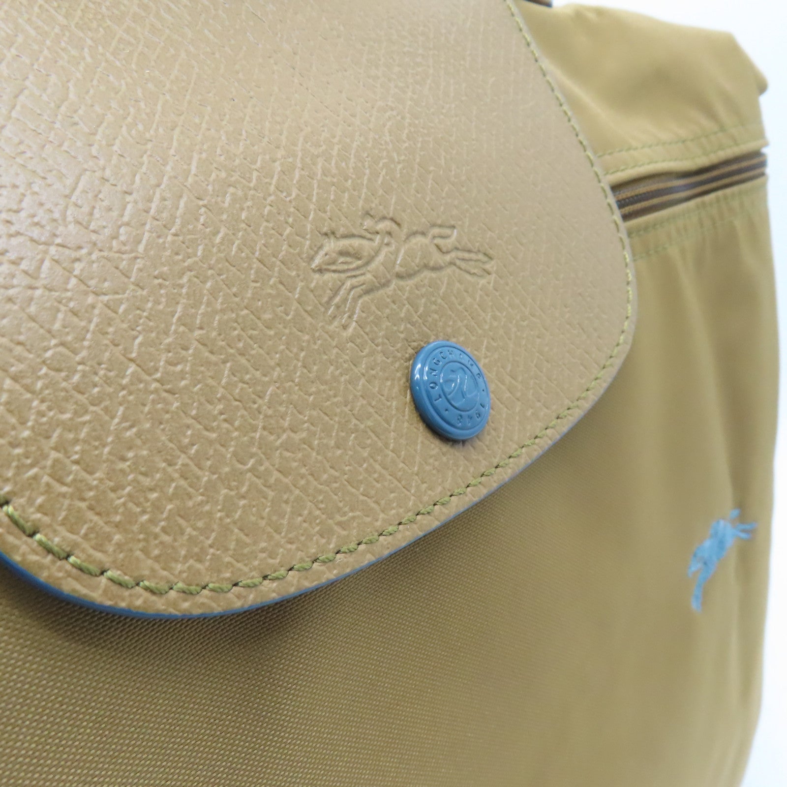 Longchamp 【激減優惠】尼龍Handbag銀扣手挽袋棕色