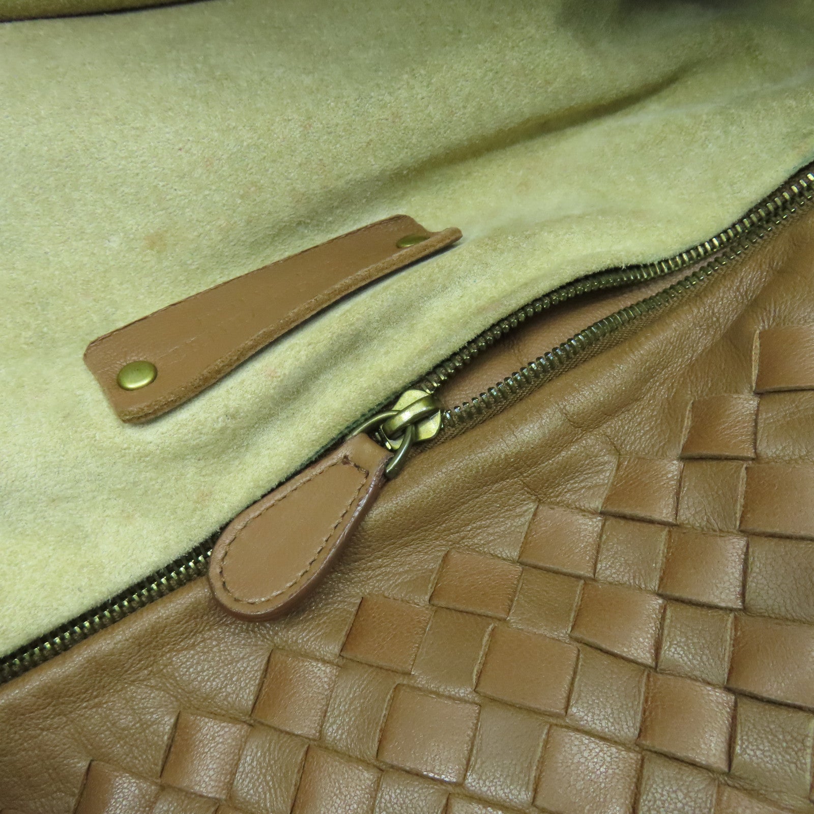 BOTTEGA VENETA 【激減優惠】羊皮皮革Shoulder Bag金扣肩背袋啡色
