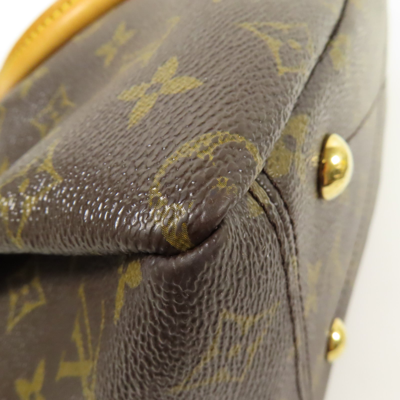 LOUIS VUITTON LV GHW Pallas MM 2 Way Shoulder Bag M40906 Monogram Brown