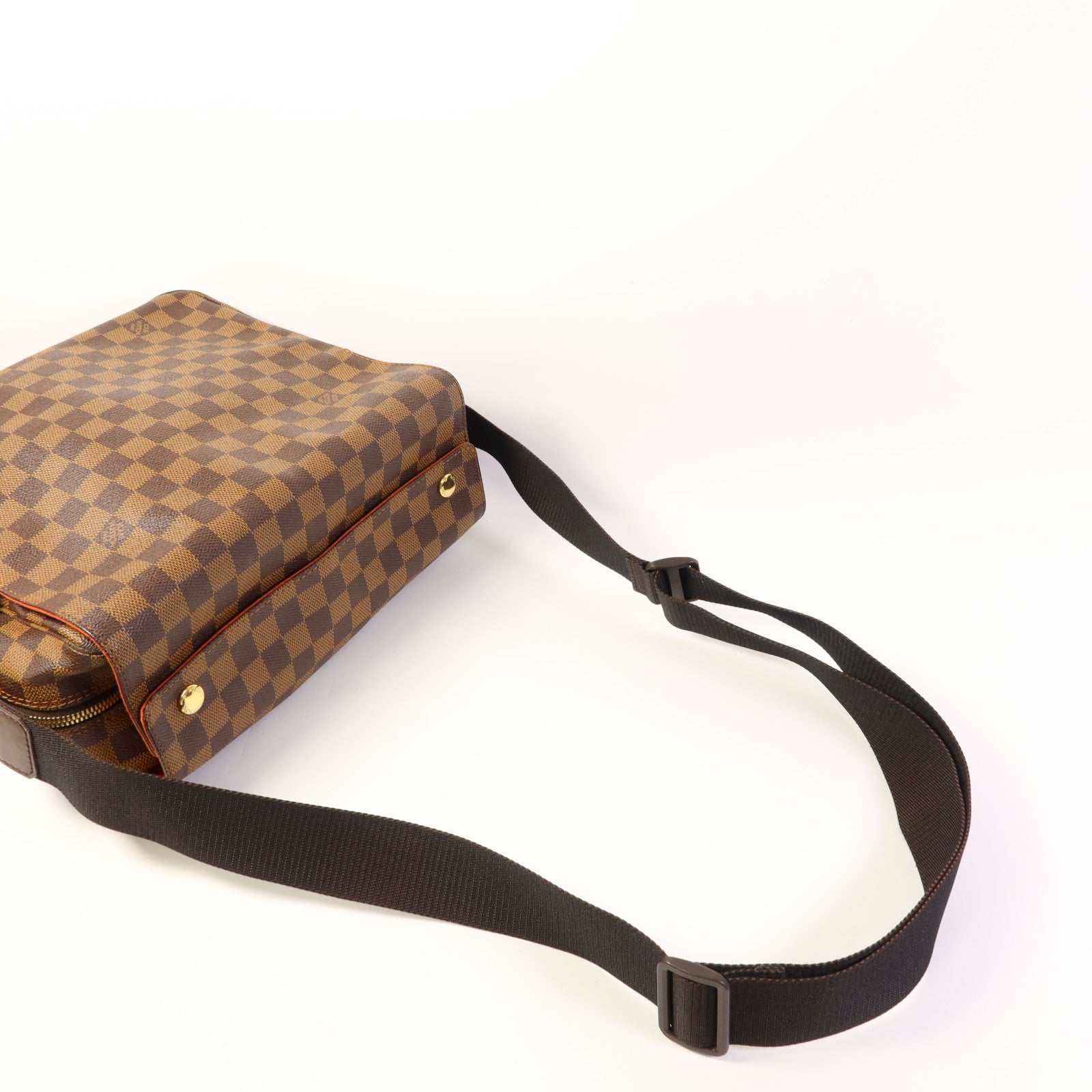 LOUIS VUITTON Damier Naviglio金扣肩背袋