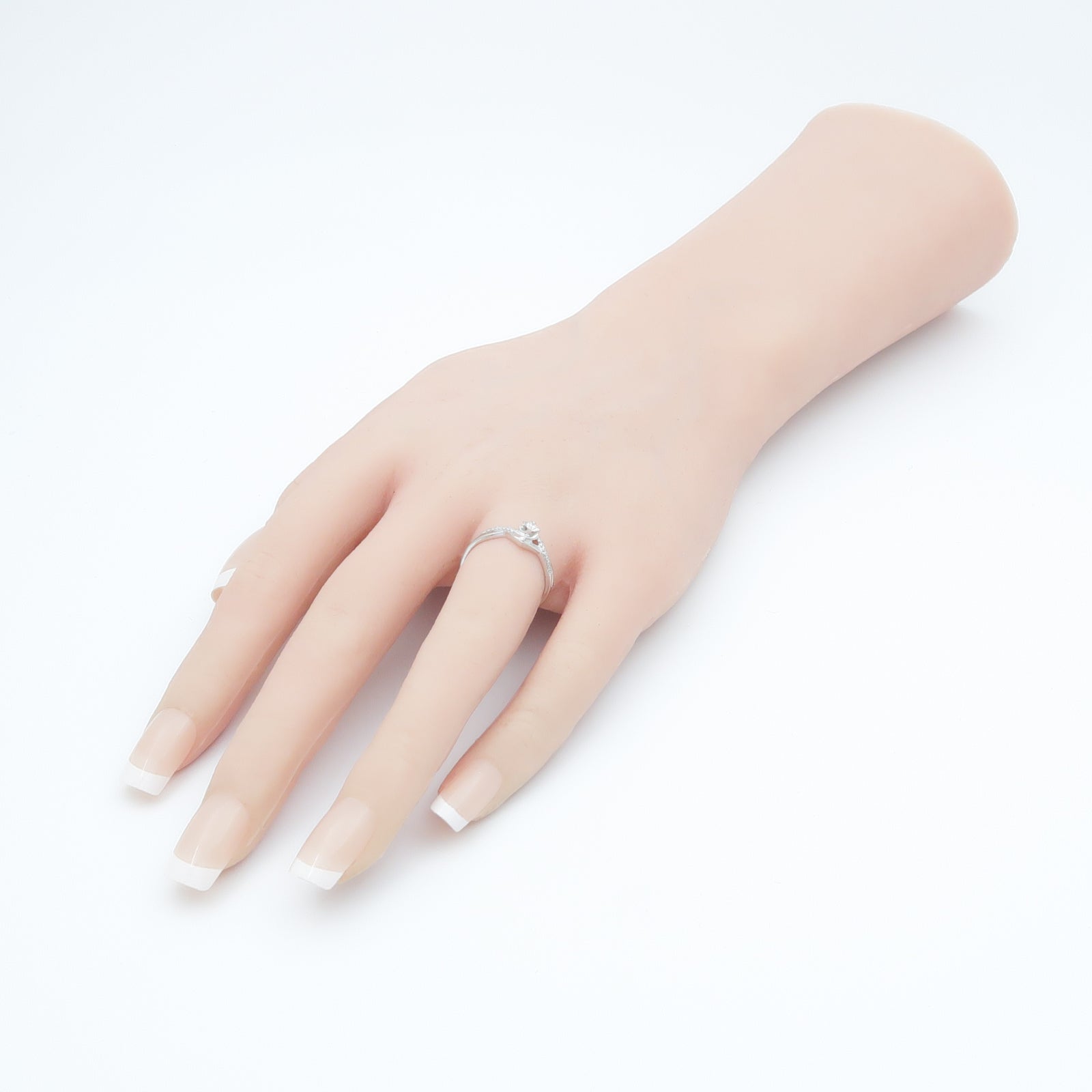 JEWELRY 10K白金Diamond Ring鑽石戒指US#6