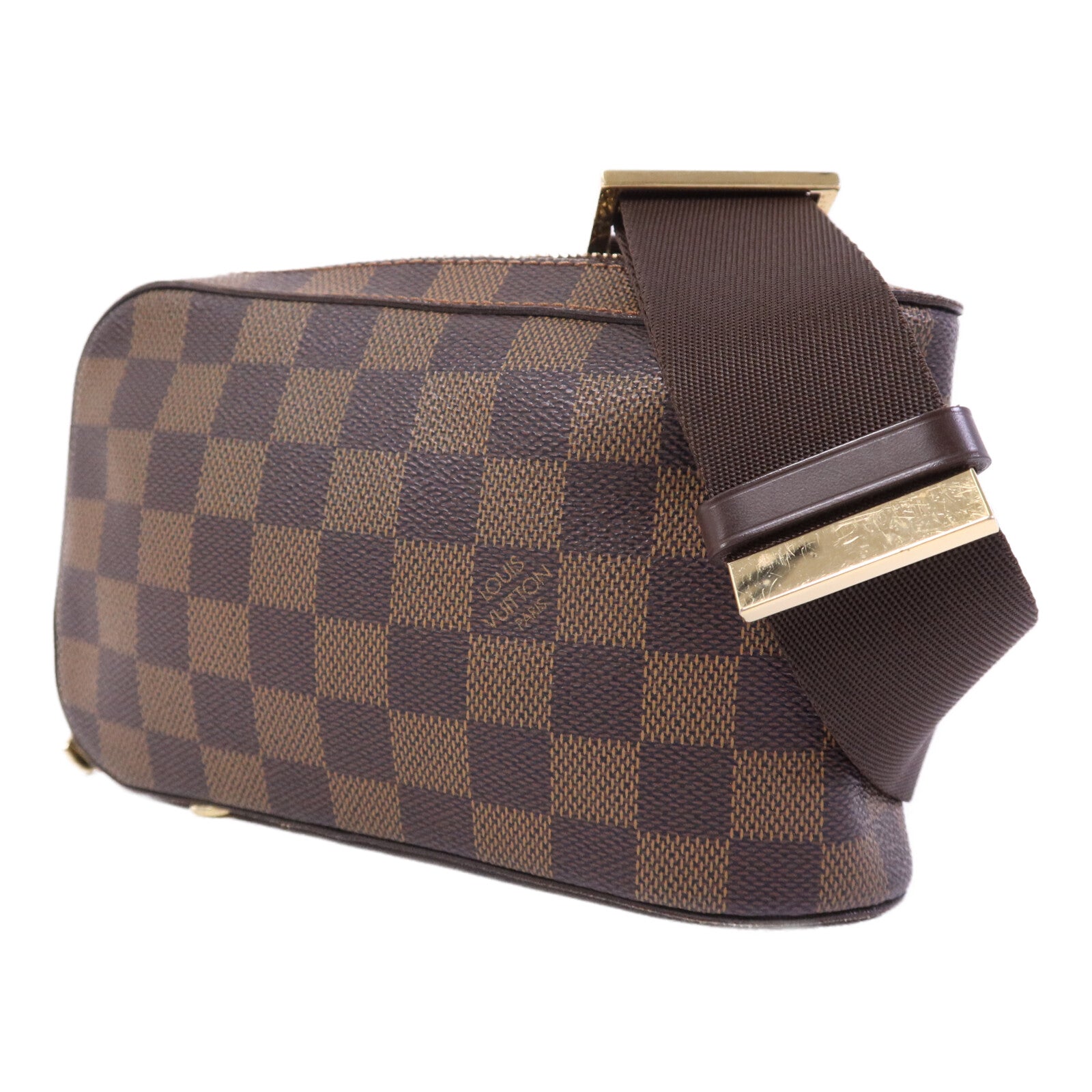 LOUIS VUITTON Damier Geronimos金扣腰包
