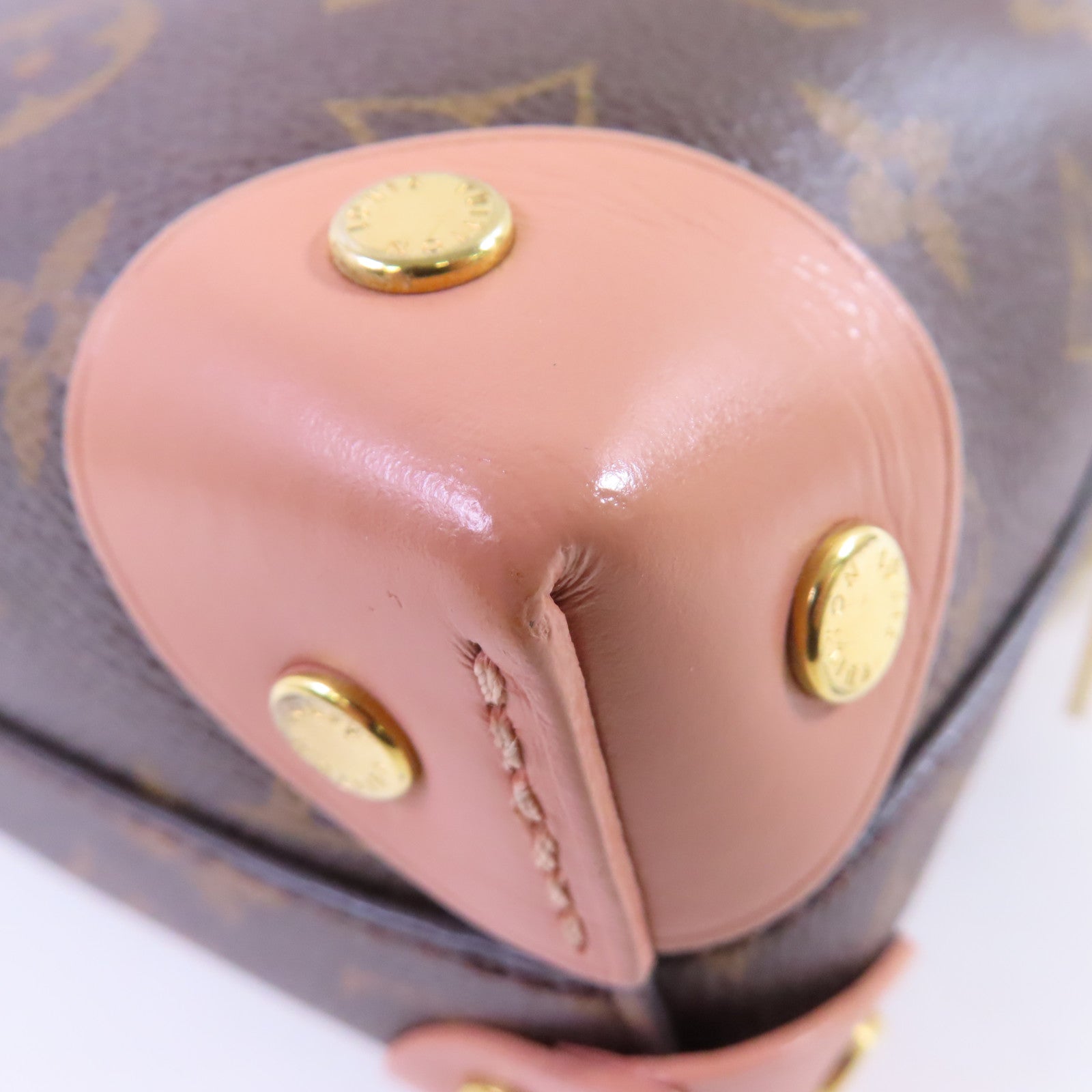 LOUIS VUITTON Monogram Petite Malle Souple 2Way Shoulder Bag金扣手挽肩帶兩用袋