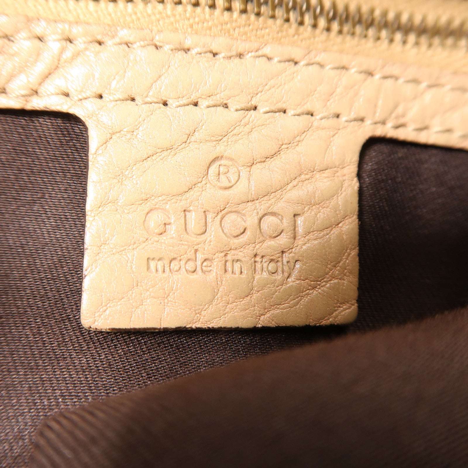 GUCCI 【激減優惠】帆布Shoulder Bag金扣肩背袋棕色