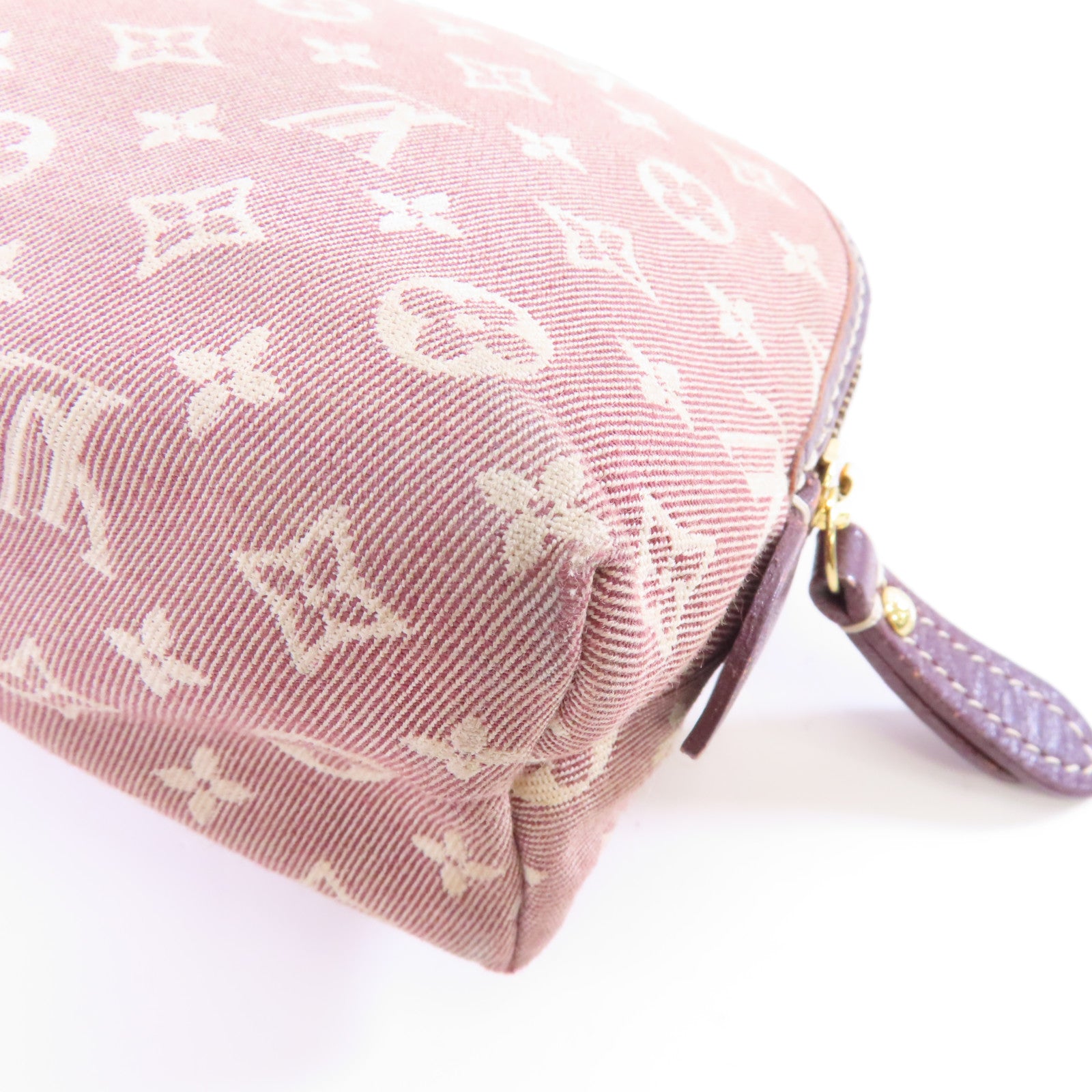 LOUIS VUITTON Monogram Idylle Pouch金扣化妝袋紅色