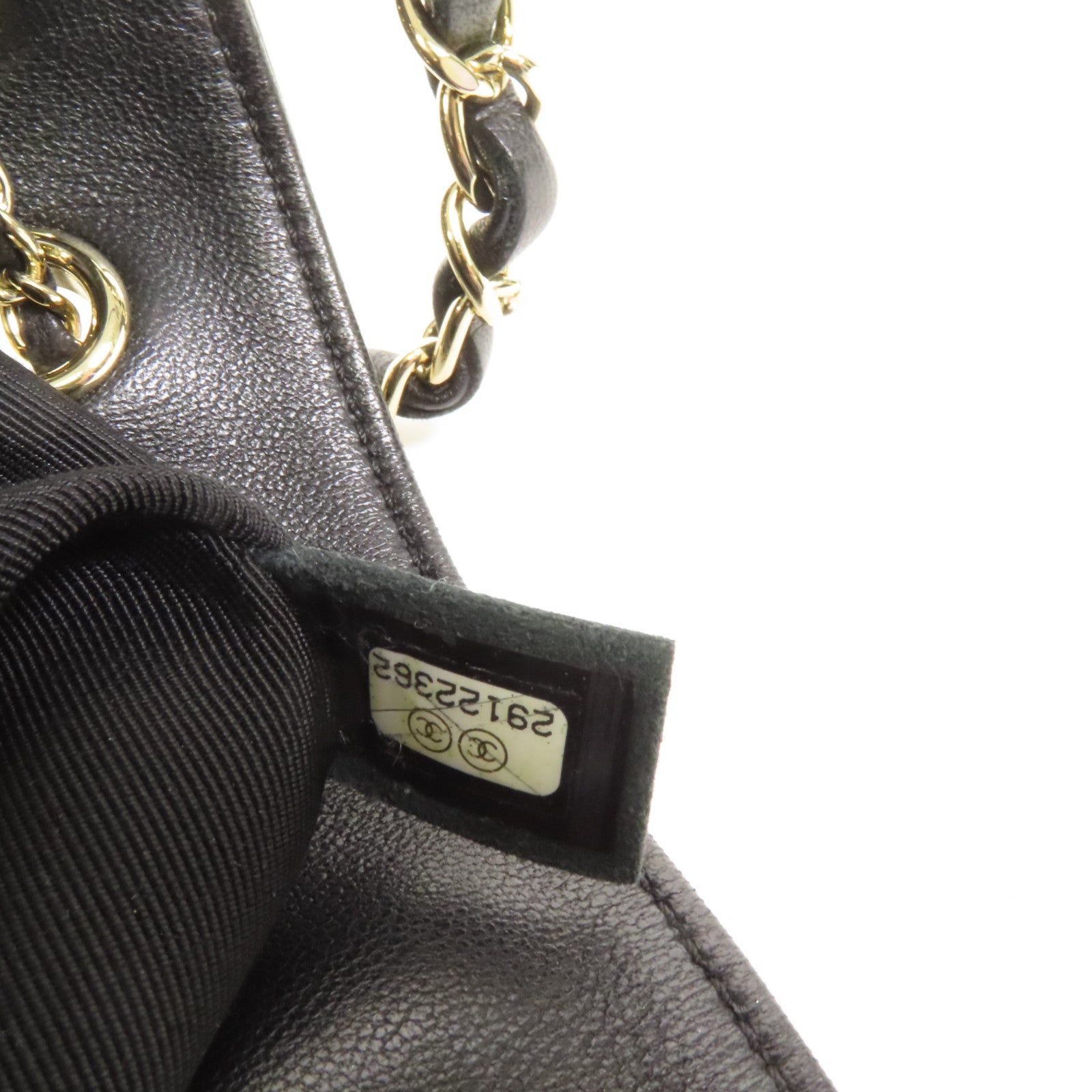 CHANEL 羊皮皮革Chain Shoulder Bag金扣肩背袋