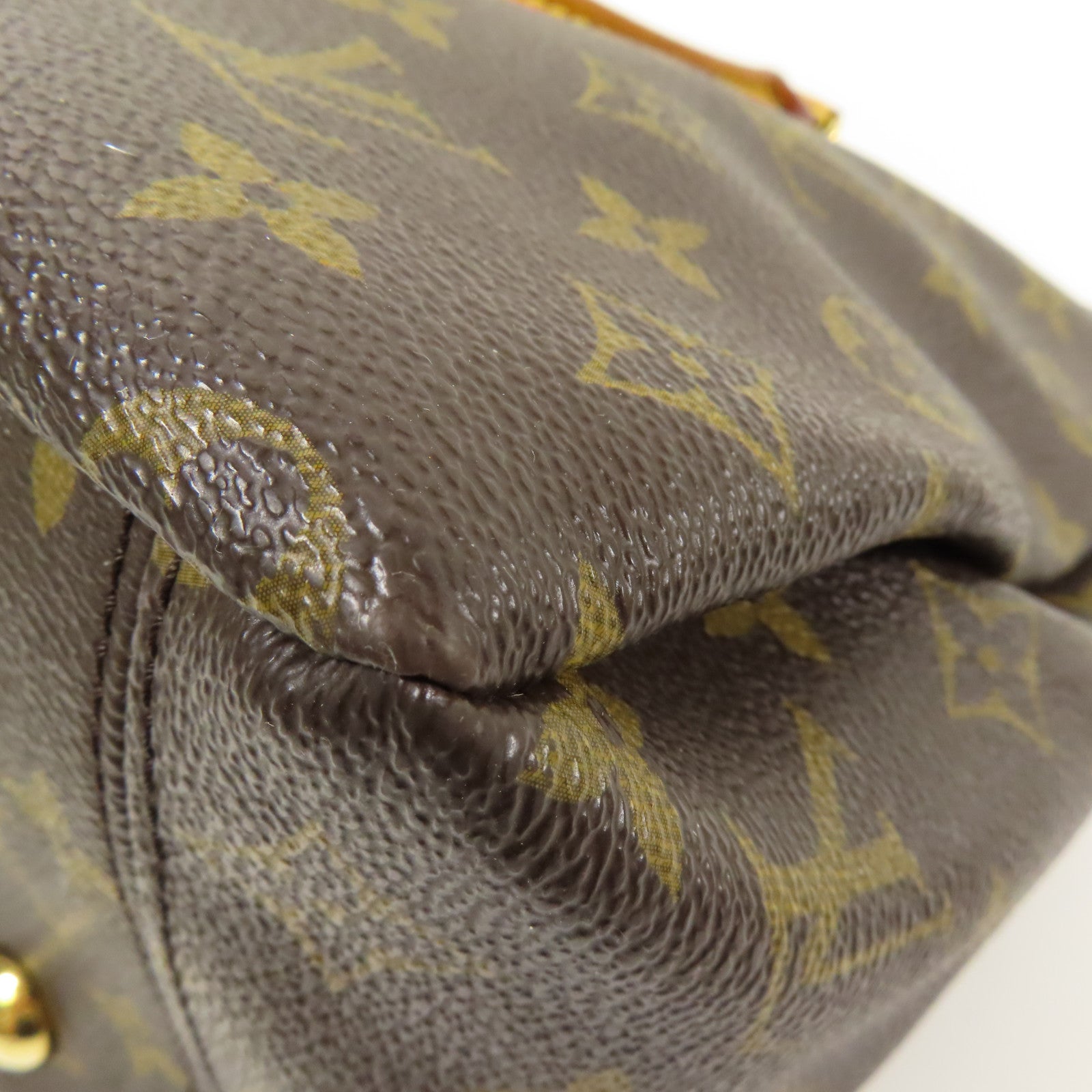 LOUIS VUITTON LV GHW Pallas MM 2 Way Shoulder Bag M40906 Monogram Brown