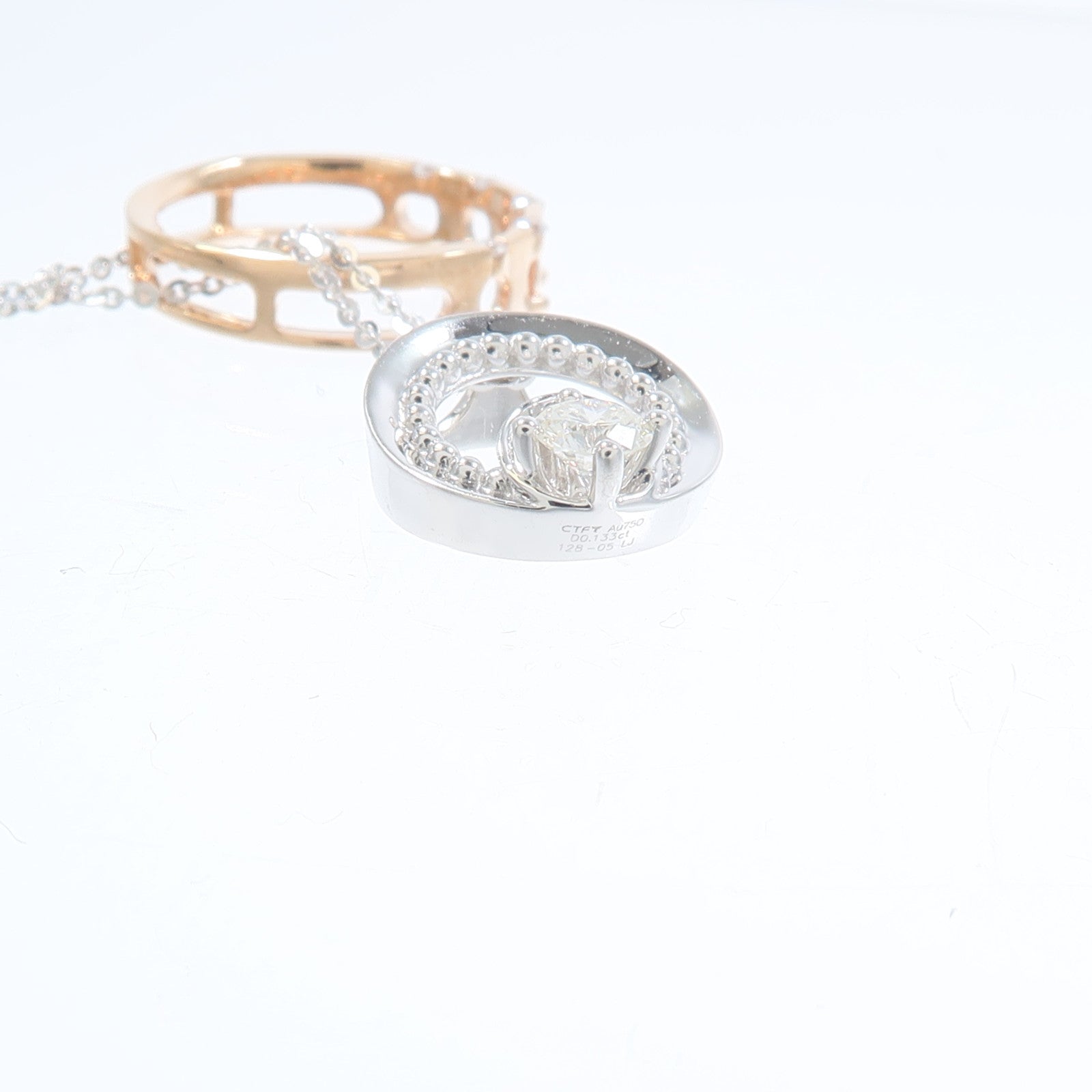 JEWELRY 18K白金/玫瑰金Diamond Necklace鑽石項鍊