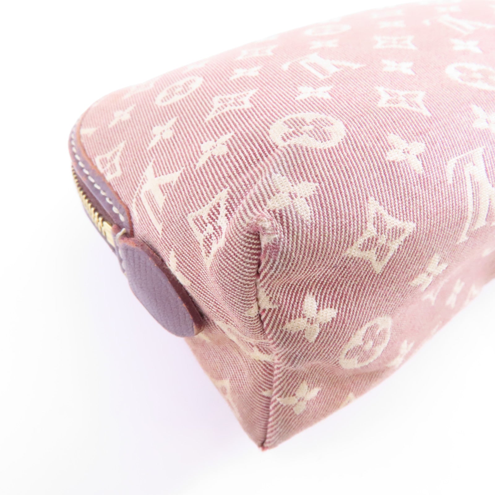 LOUIS VUITTON Monogram Idylle Pouch金扣化妝袋紅色