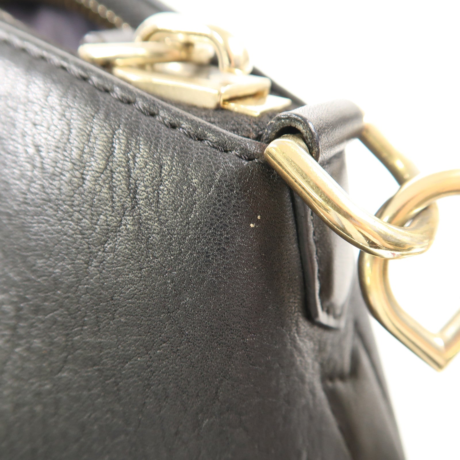 GIVENCHY 牛皮皮革2 Way Shoulder金扣手挽肩背兩用袋