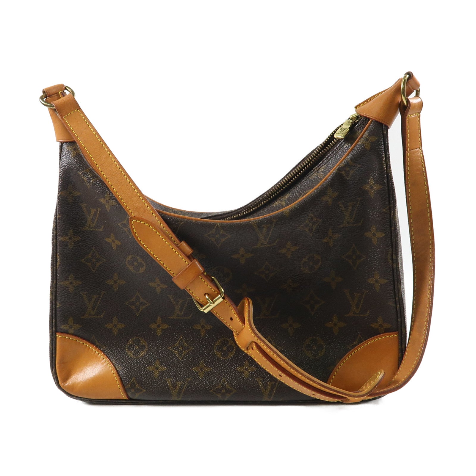 LOUIS VUITTON Monogram Boulogne肩背袋啡色