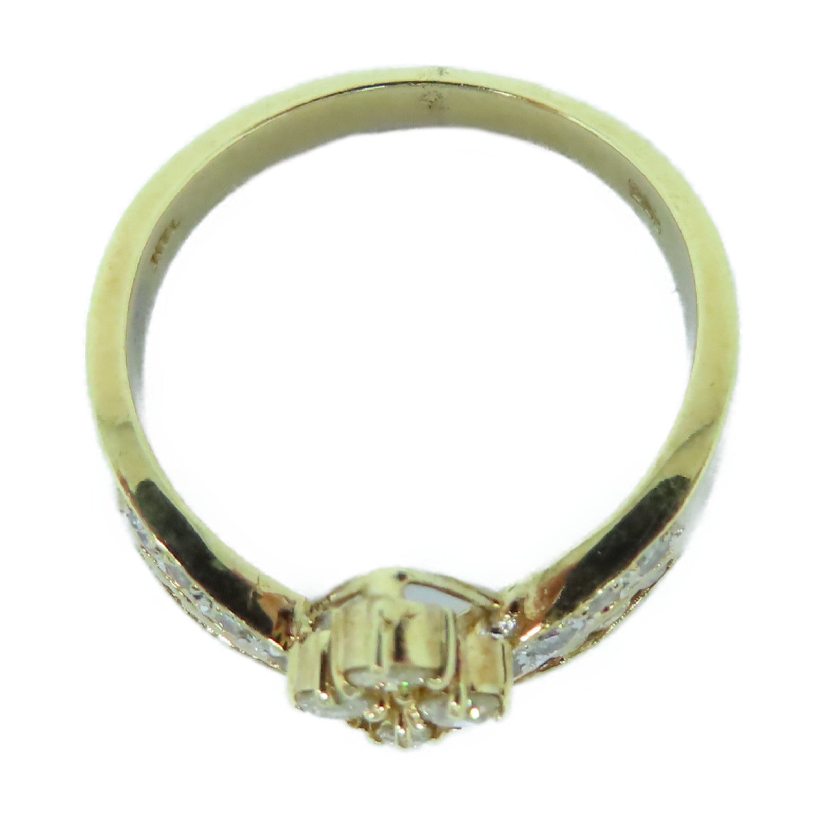 JEWELRY 【激減優惠】14K黃金Ring 3.7g鑽石戒指US#5.75